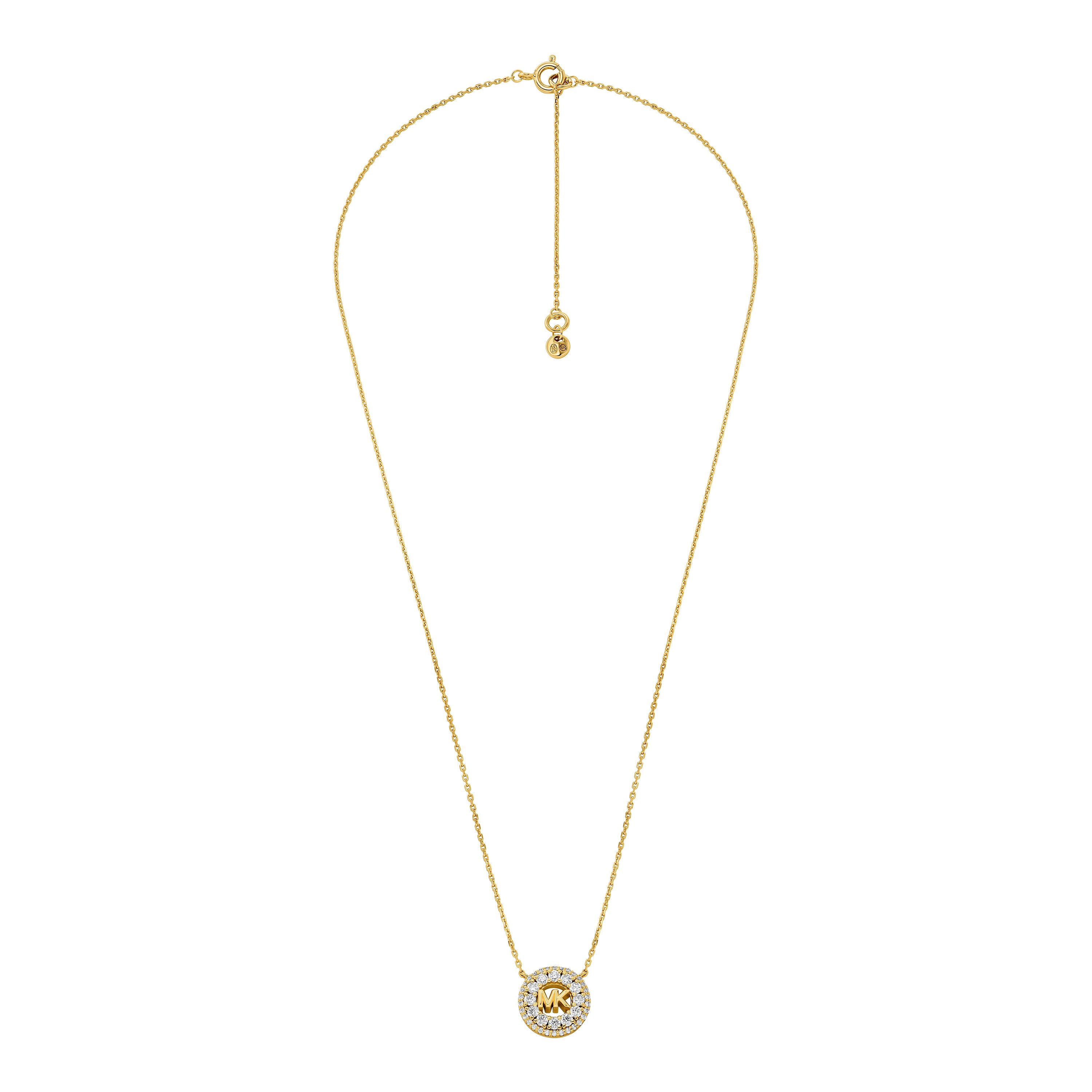 MICHAEL KORS Kette mit Anhänger Schmuck Geschenk Silber 925 Halsschmuck PREMIUM, mit Zirkonia (synth)