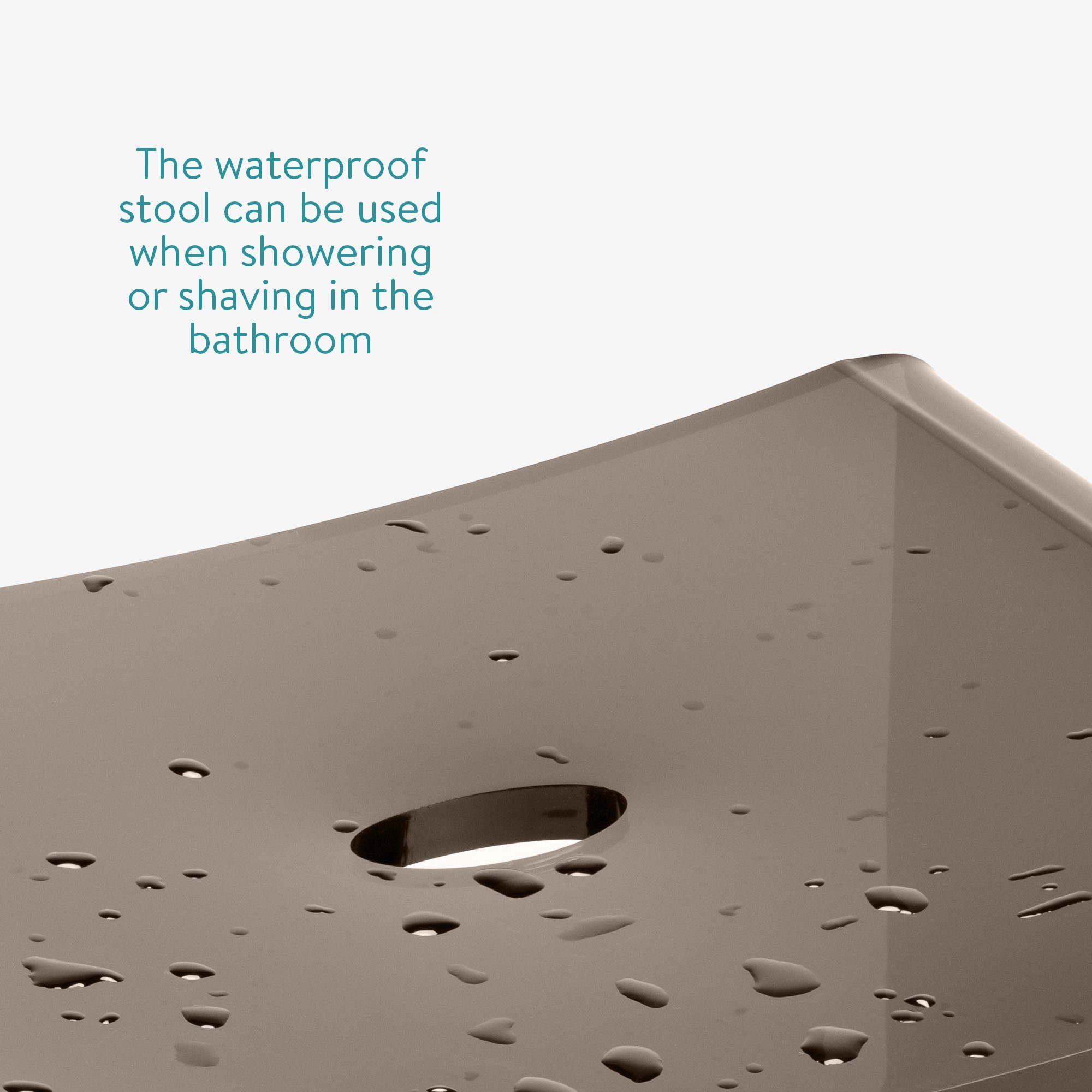 Navaris Fußhocker Duschhocker aus Acryl 43,5x37x28cm - Badhocker Badezimmer günstig online kaufen