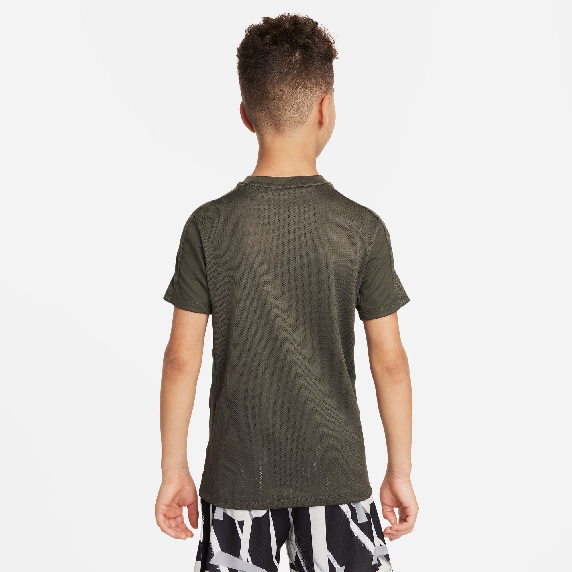 DF NK KHAKI/WHITE Kinder K GX Nike Trainingsshirt - für Short TOP TRPHY Sleeve CARGO