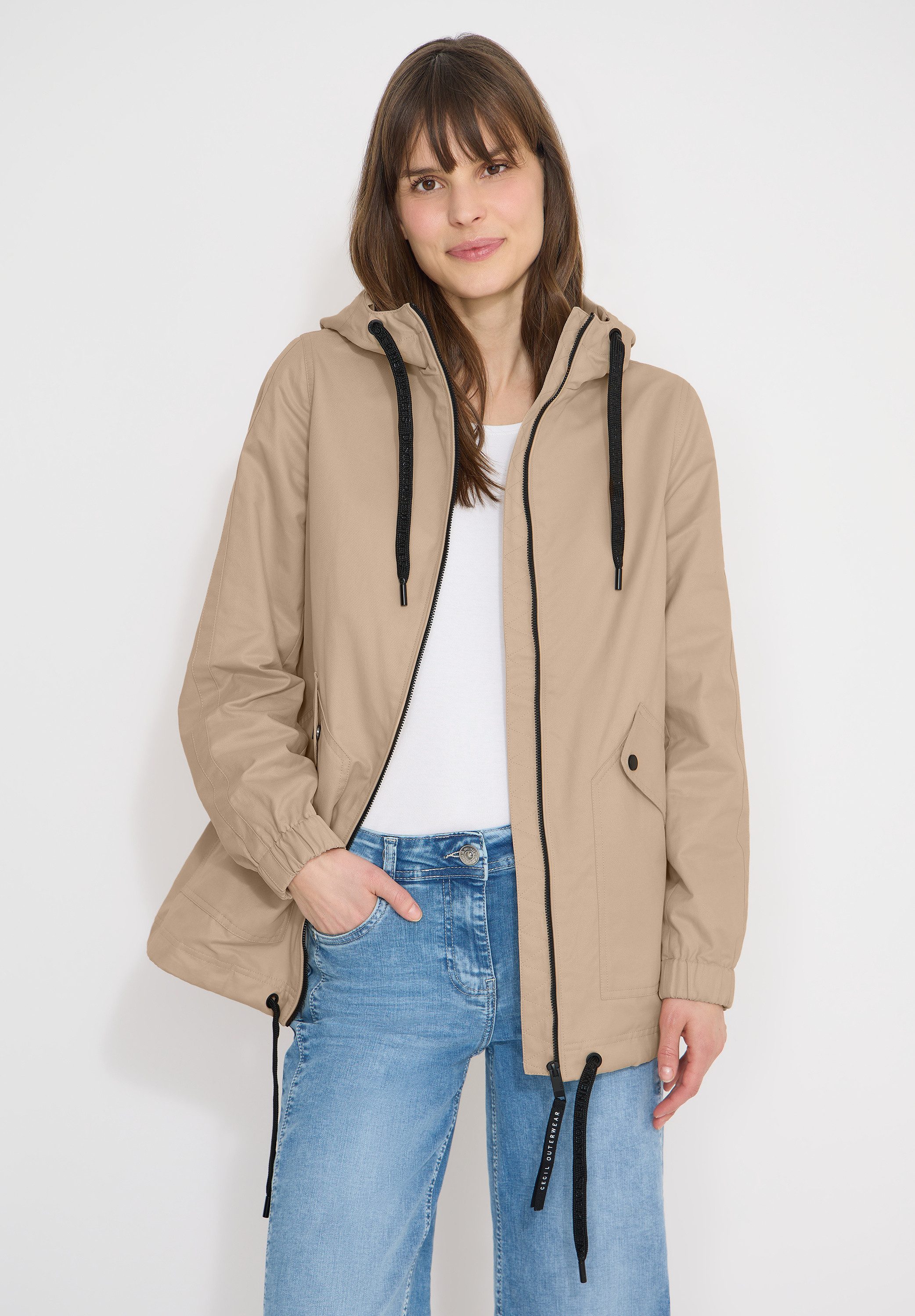 CECIL Windbreaker im soften Baumwoll-Mix
