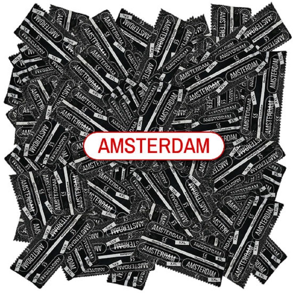 Amsterdam Condoms XXL-Kondome XXL Beutel mit, 100 St., extra große Kondome ohne Latexgeruch