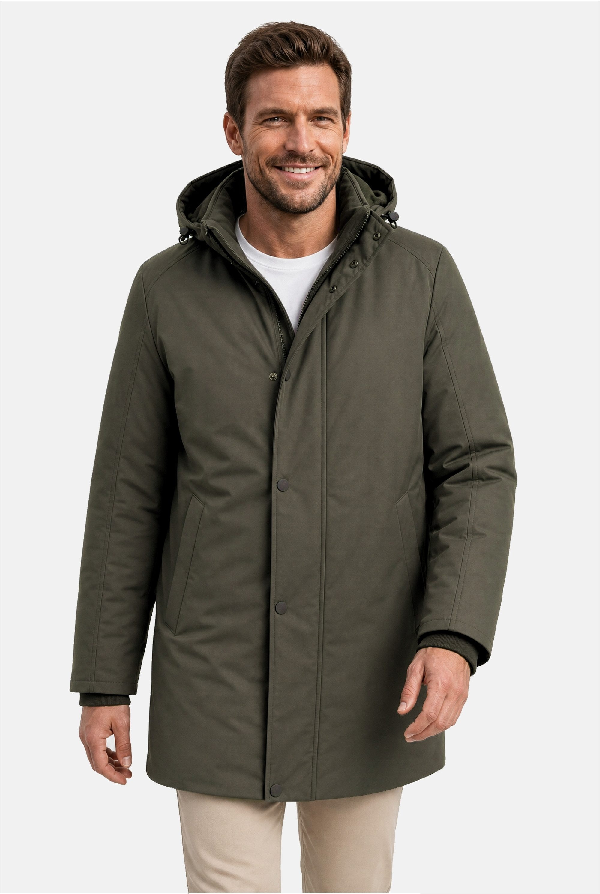 New Canadian Outdoorjacke DRY IQ (1-St) mit abnehmbarer, verstellbarer Kapuze