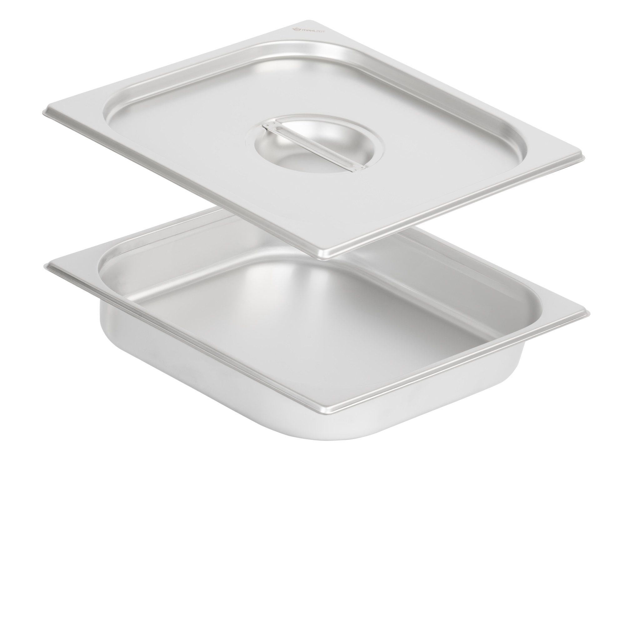 Mahlzeit Thermobehälter GN Behälter 2/3 mit Deckel, Höhe 65 mm, Edelstahl Wärmebehälter, Edelstahl, (Set, 2-tlg., 1x 2/3 GN Behälter mit Deckel(65 mm), für Chafing Dish