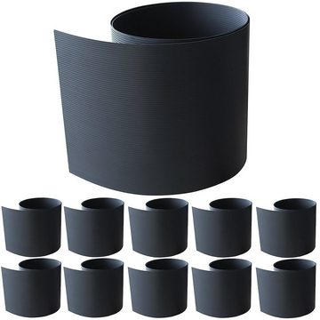 Melko Sichtschutzstreifen Sichtschutz 10X Hart PVC Sichtschutzstreifen Zaun Doppelstabmattenzaun, (Stück, 10-St., 10er Set), Formstabil