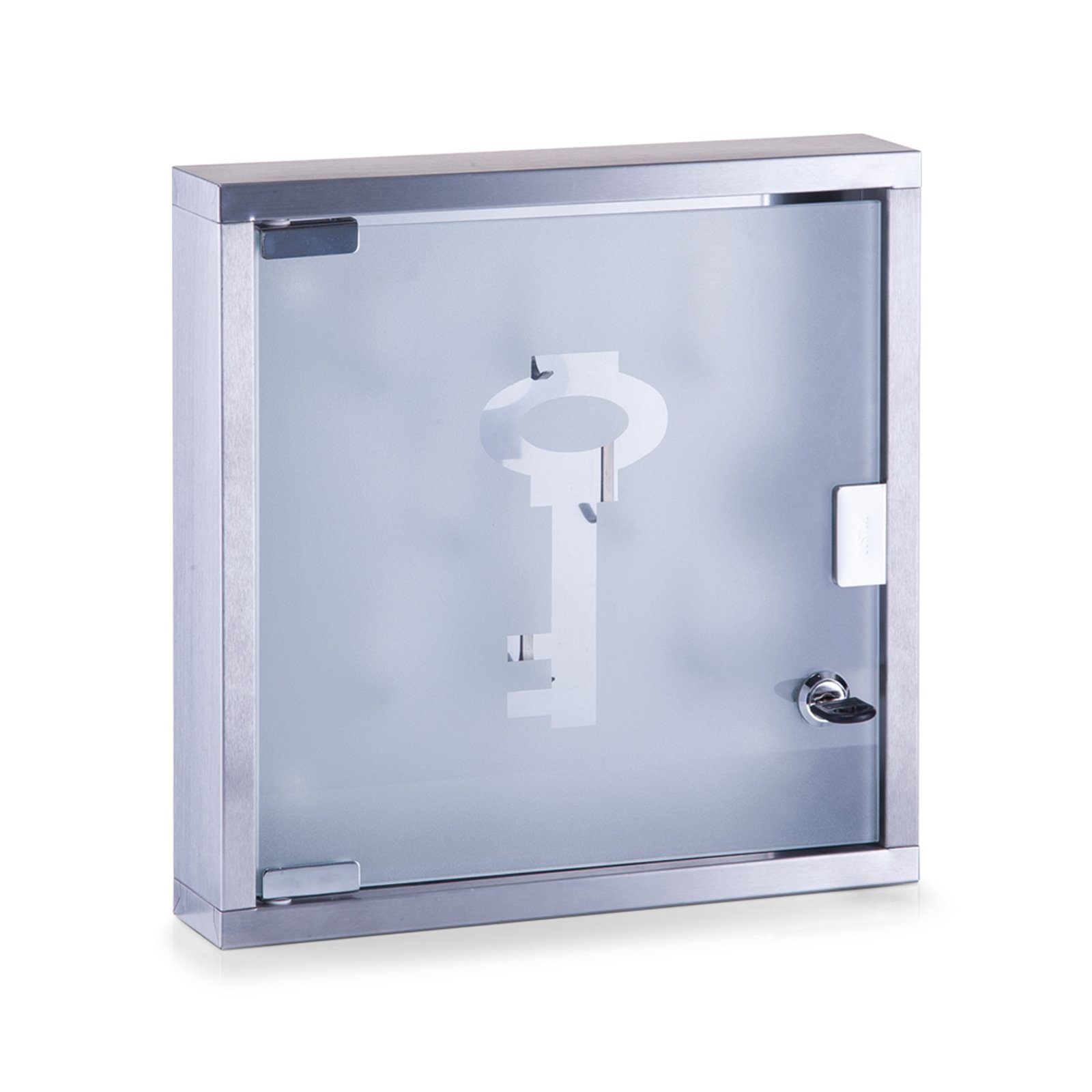 HTI-Living Schlüsselkasten Schlüsselkasten Edelstahl/Glas (Stück, 1 St., 1 Schlüsselkasten), Schlüsselschrank