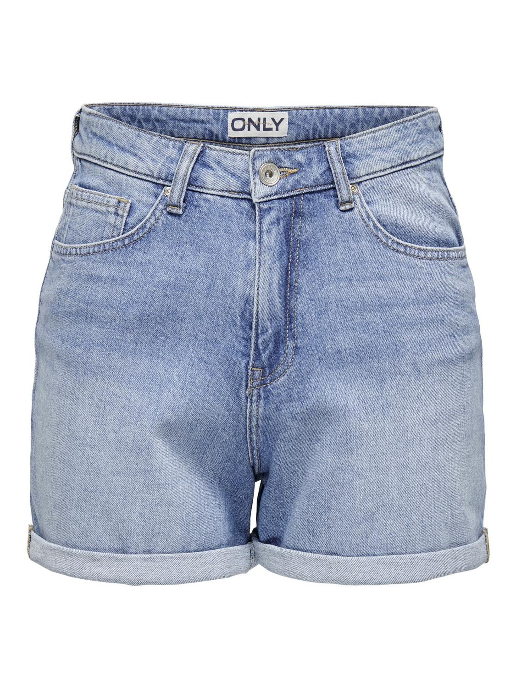 ONLY Jeansshorts Denim Bermudas High Waist günstig online kaufen