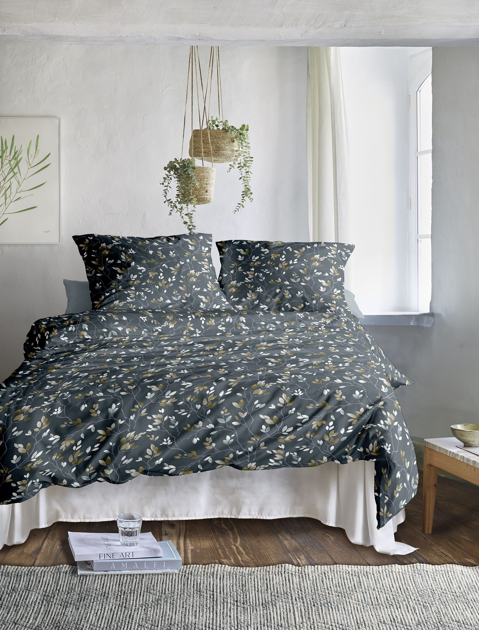 Irisette Bettwäsche Irisette Mako Satin Bettwäsche Wave, Mako-Satin, besonders feinfädige Baumwolle