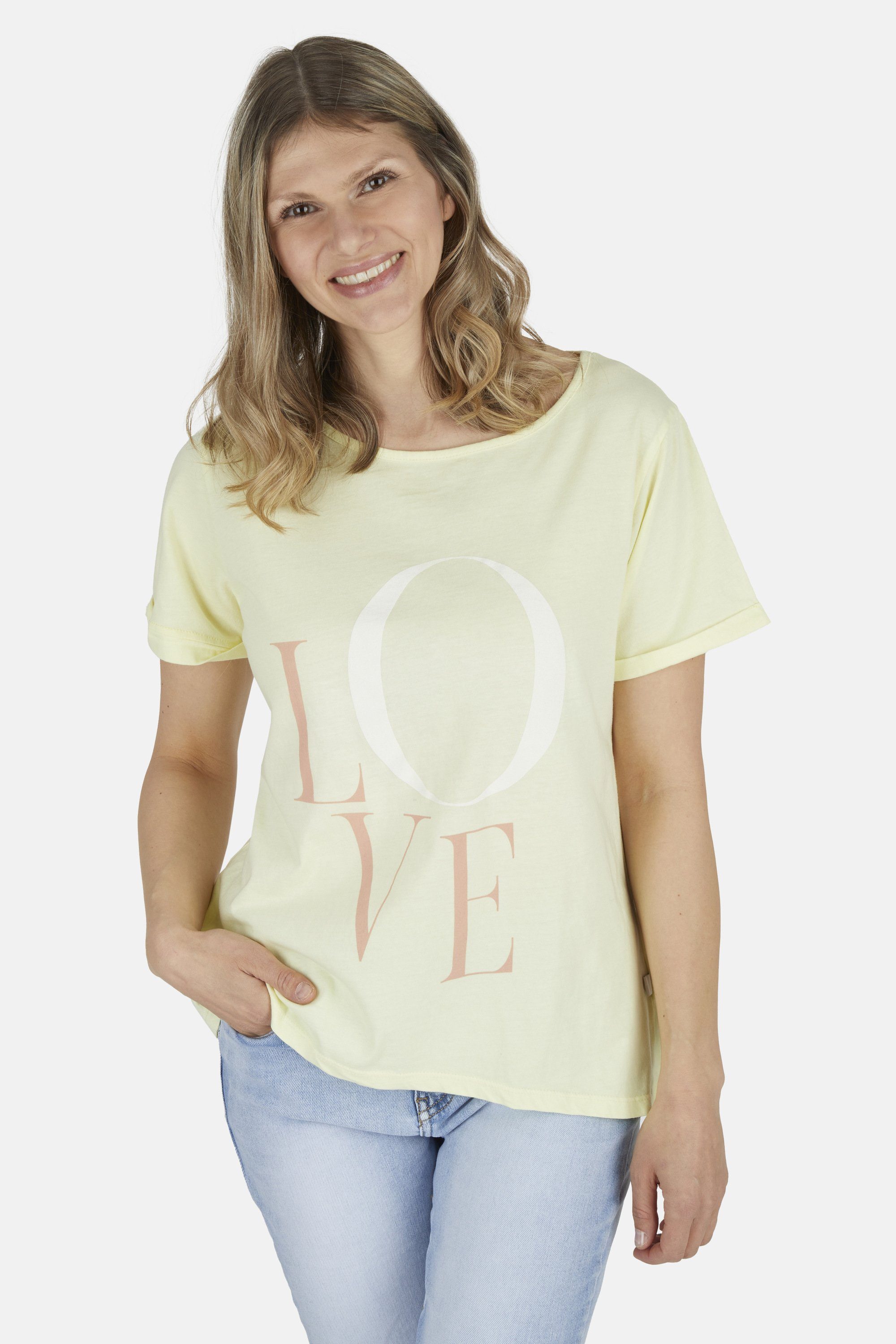 Heimatliebe T-Shirt Heimatliebe Damen T-Shirt mit "LOVE" Schriftprint
