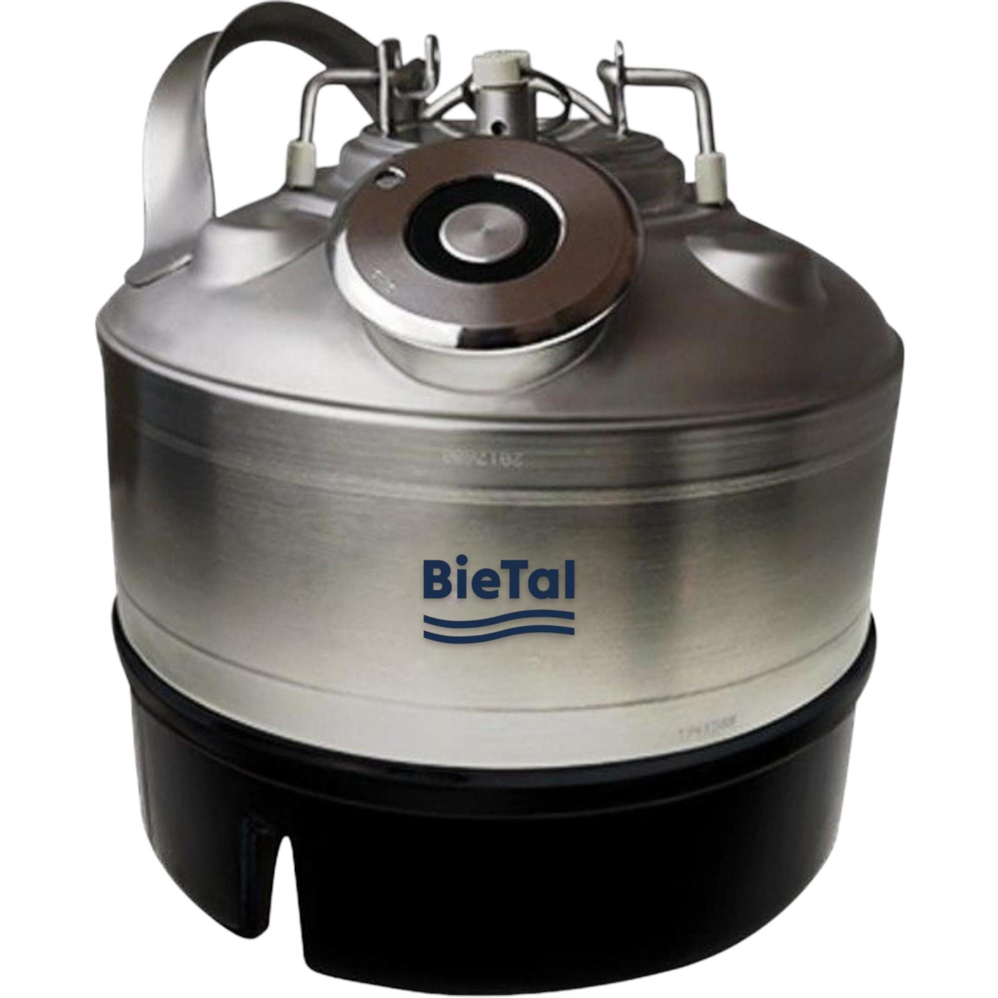 BieTal Bierzapfanlage BieTal® Reinigungsbehälter 5 Liter Bierleitung Typ A Flach Typ S Korb, Fitting Typ A Flach