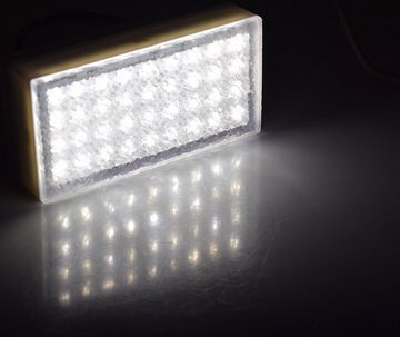 ChiliTec LED Gartenleuchte LED Pflasterstein Einbauleuchte 20x10x7cm Wasserdicht 230V 3Watt
