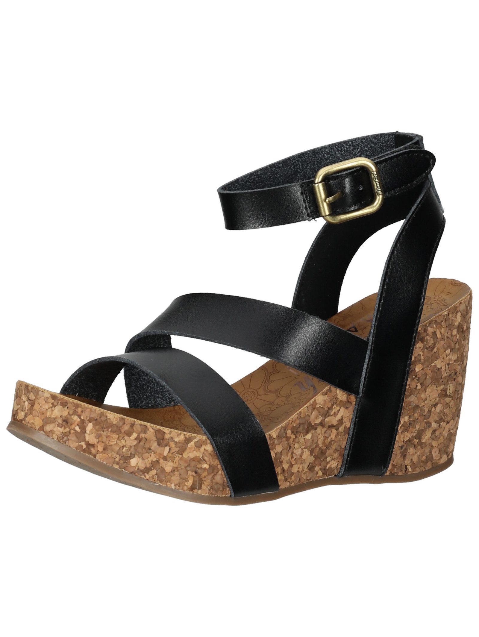 Sandalen Lederimitat . Keilsandalette