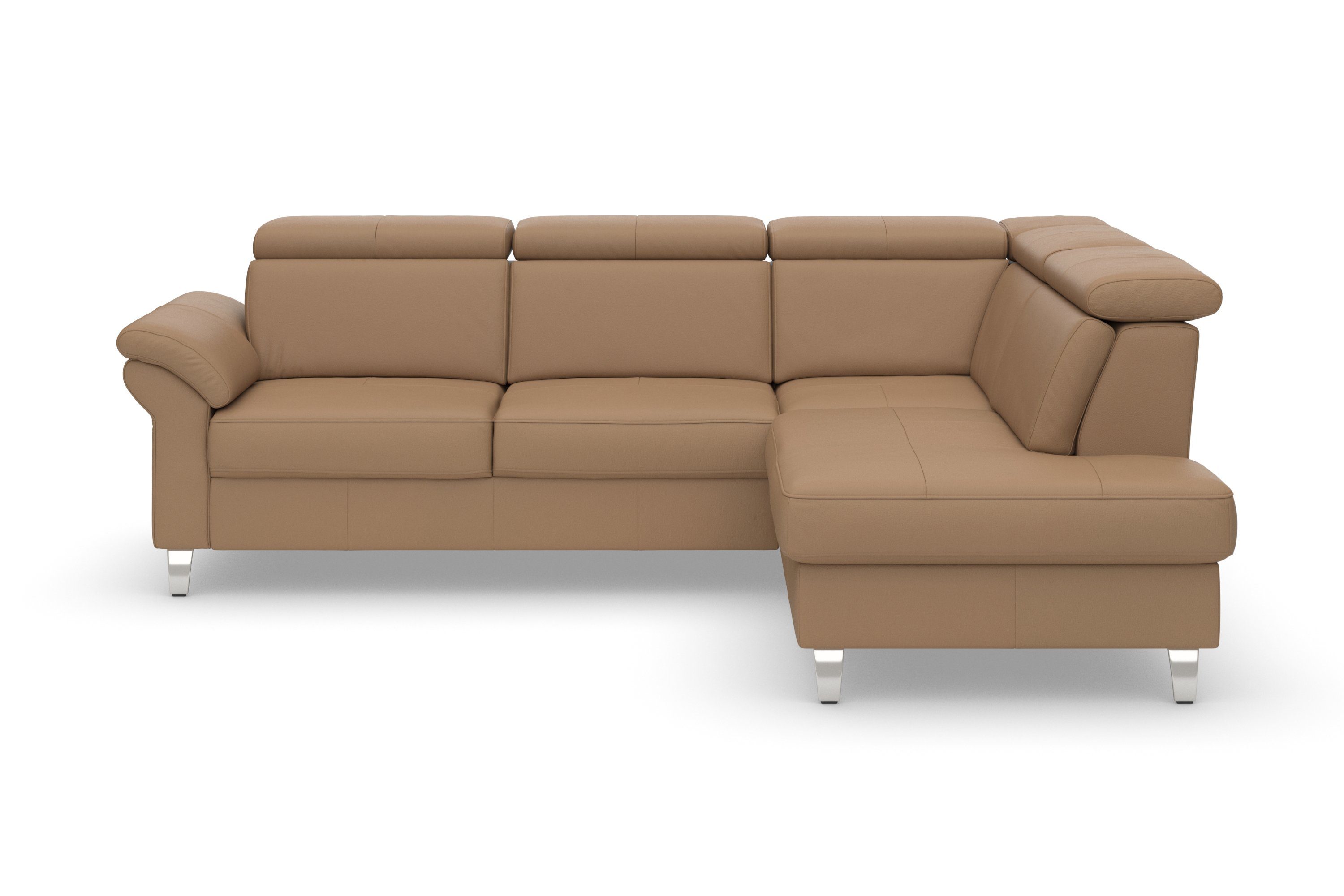 sit&more Ecksofa Arngast L-Form, inklusive Kopfteilverstellung und Federkern