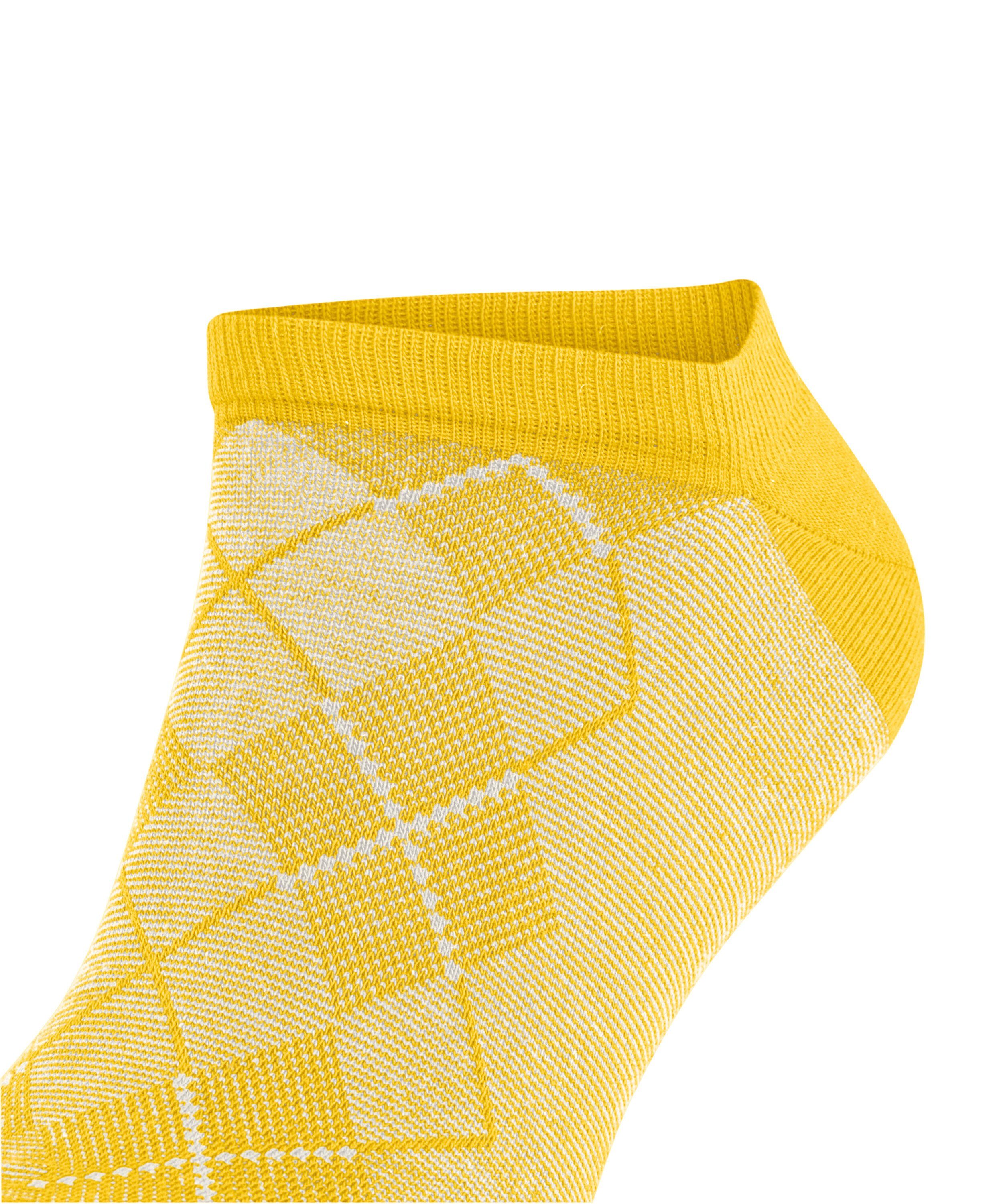 (1-Paar) Carrington eingestricktem (1140) Sneakersocken Logo yellow mit Burlington
