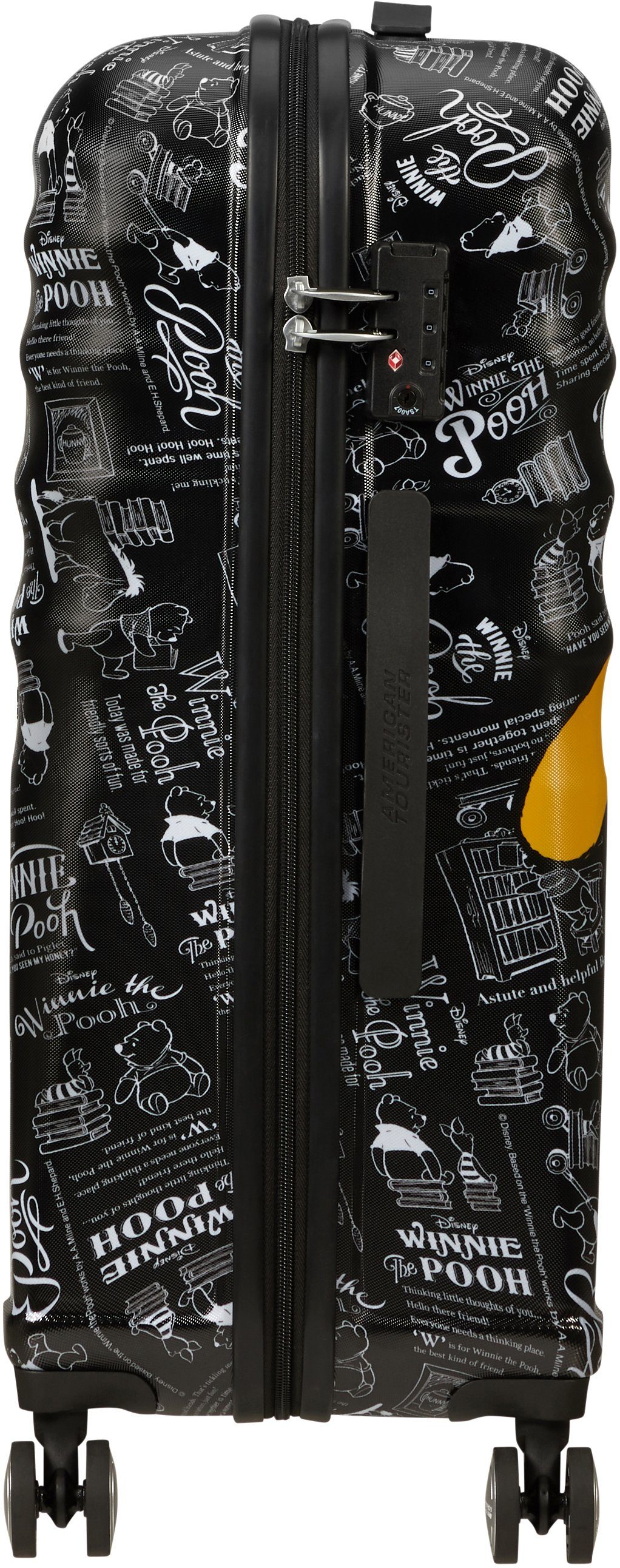 American Tourister® cm, teilweise Hartschalen-Trolley Wavebreaker, Disney Winnie 67 aus 4 Material The recyceltem Rollen, Pooh