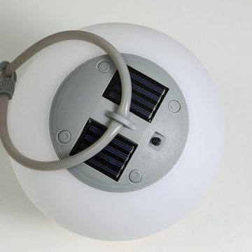 MARELIDA Hängeleuchte LED Solar Gartenkugel Kugelleuchte 20cm bis zu 8h Licht mit Aufhängung, LED Classic, warmweiß (2100K bis 3000K)