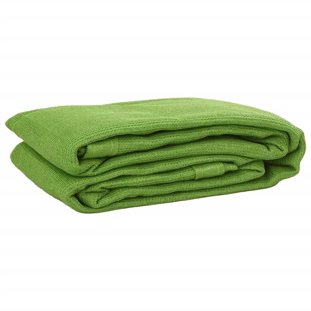 vidaXL Zeltteppiche Zeltteppich Outdoorteppich Campingteppich Hellgrün 400x700 cm HDPE, Höhe: 0 mm