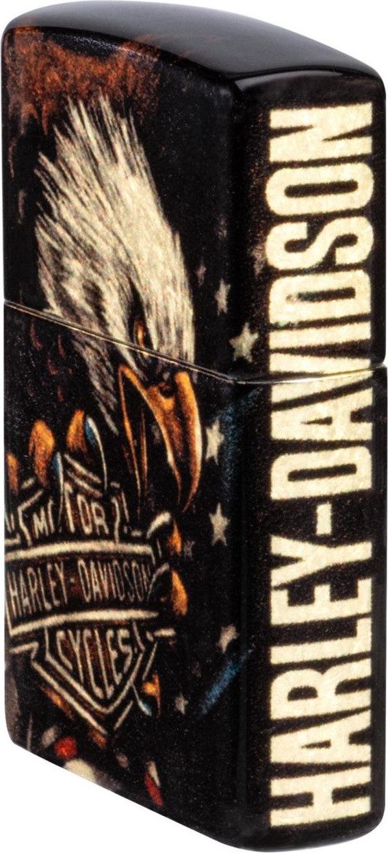 Zippo Feuerzeug Zippo Harley Davidson Eagle, limitiert 2026, braun lackiert (1-St), Benzinbetrieben