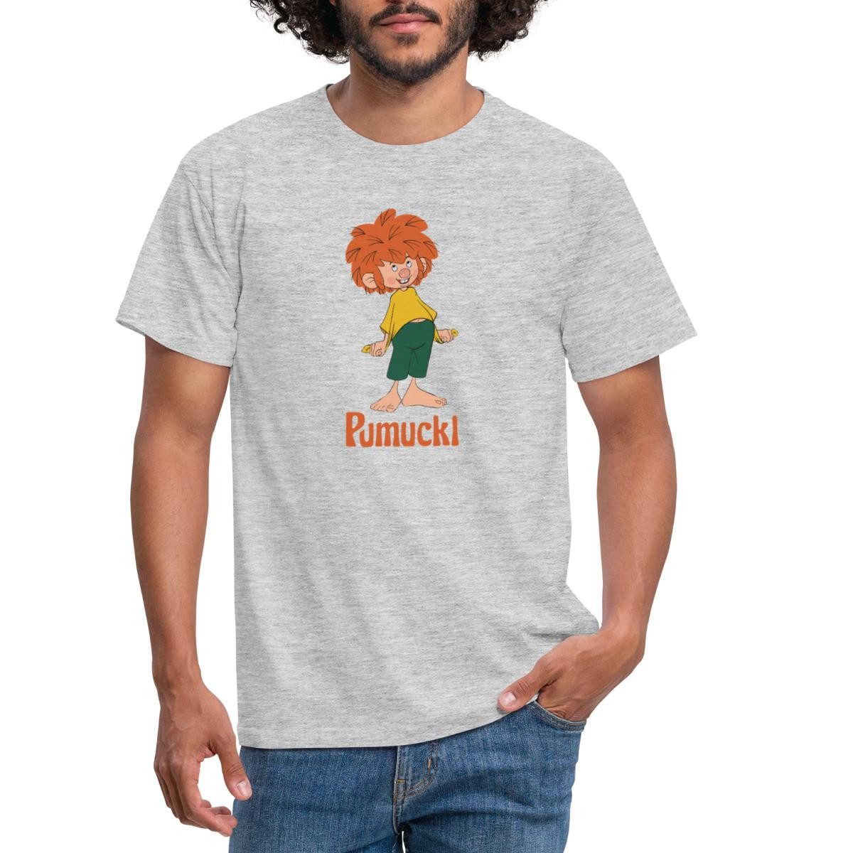 Spreadshirt T-Shirt Pumuckl Mit Frecher Pose Und Verschmitztem Lächeln Männer T-Shirt (1-tlg)