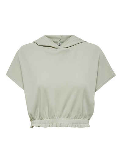 JACQUELINE de YONG T-Shirt Kapuzen Hoodie Sweat T-Shirt JDYSHINE 4250 in Grau