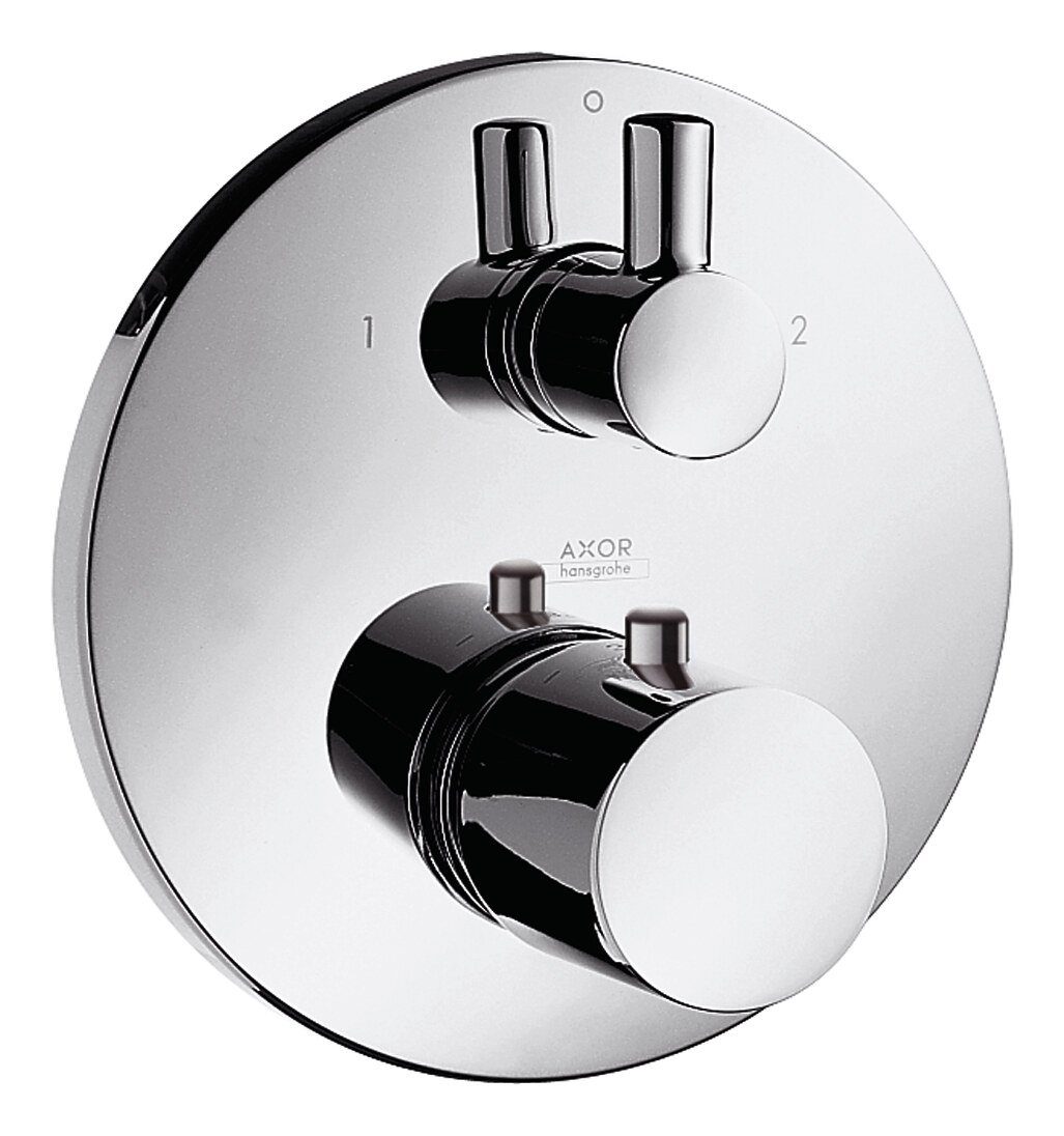 hansgrohe Unterputzarmatur Axor Uno Thermostat mit Ab- und Umstellventil Unterputz - Chrom