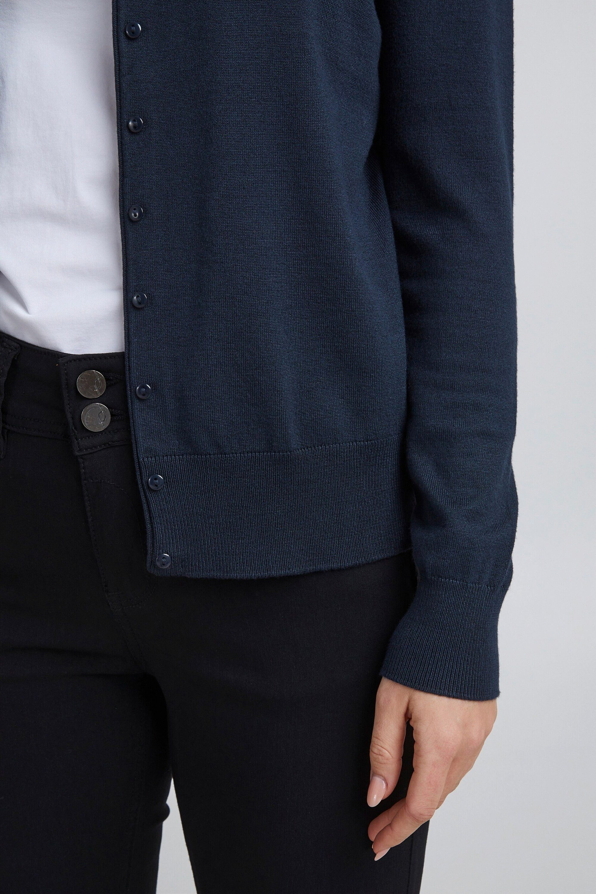 fransa Strickjacke (1-tlg) Plain/ohne Details
