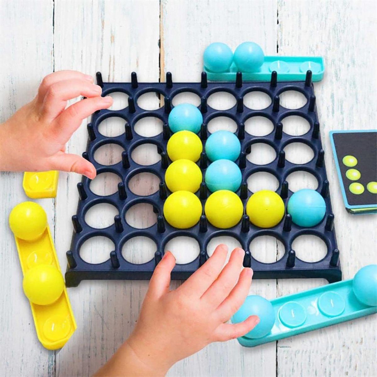 götäzer Neues Flummi Eltern-Kind-Kinderkoordinations-Brettspielspielzeug Interaktives Hüpfballspiel,