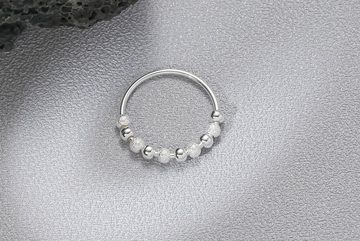 Eyecatcher Silberring 925 Sterling Silber Anti Stress Ring Kügelchen, Anti Stress Ring, Angst Spinner Ring, Axiety Ring