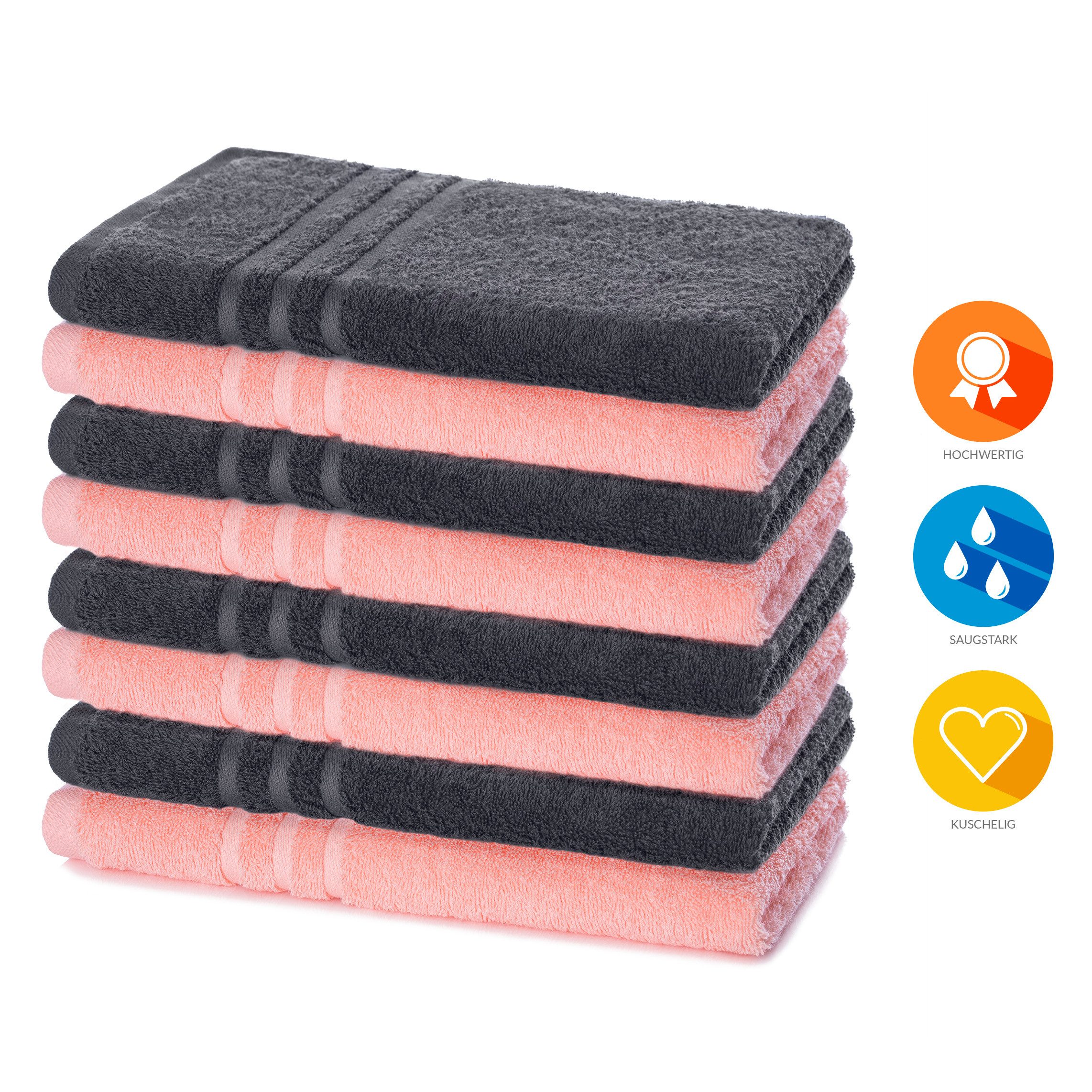 Lavea Handtuch Set Elena 50x100cm, Baumwolle günstig online kaufen