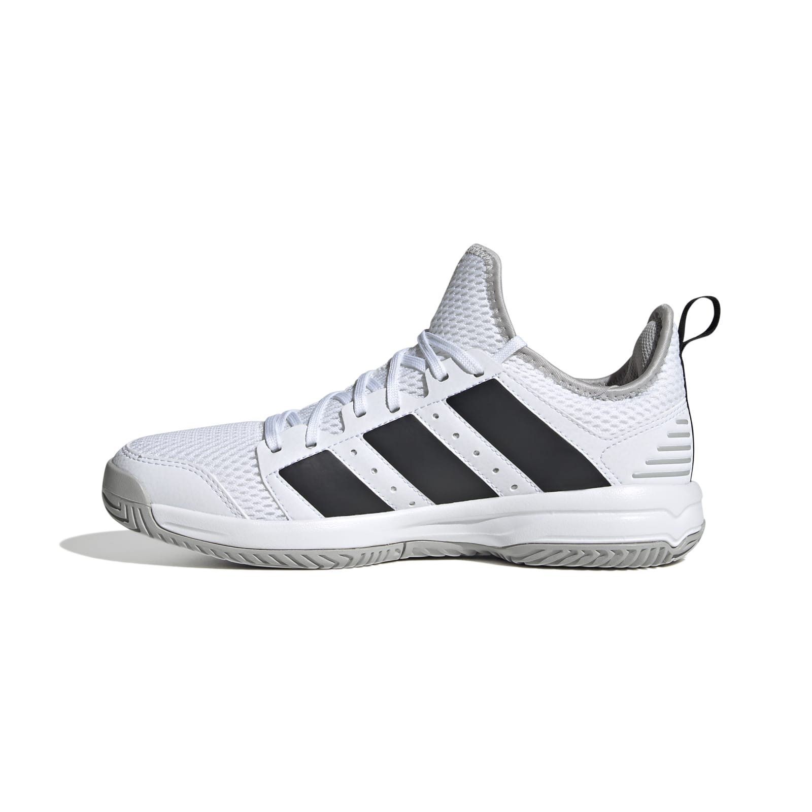 adidas Performance Hallen-Indoorschuhe Stabil #22 weiss Kinder Badmintonschuh