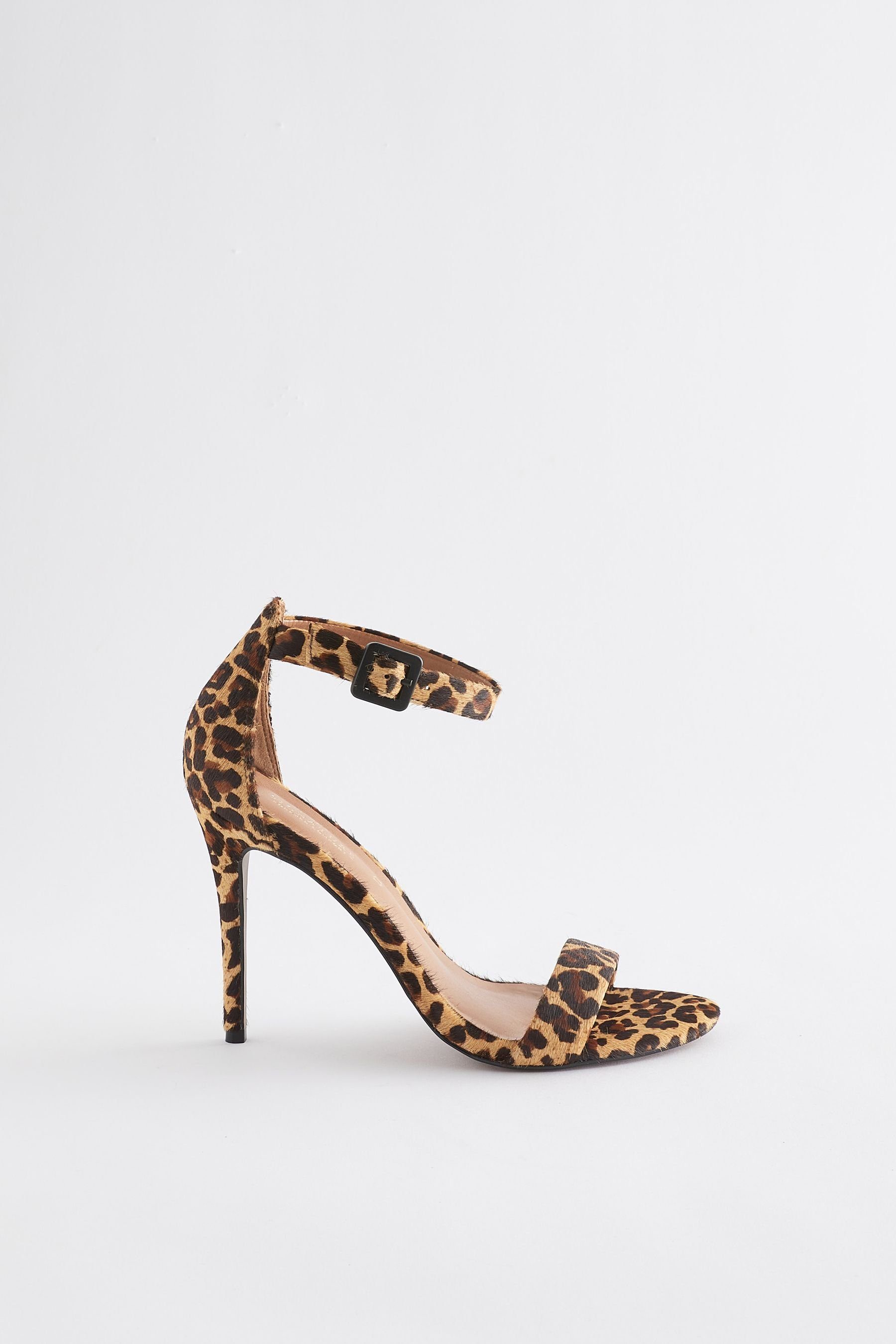 Next Signature Leder-Sandalen mit Absatz Sandalette (1-tlg) Leopard