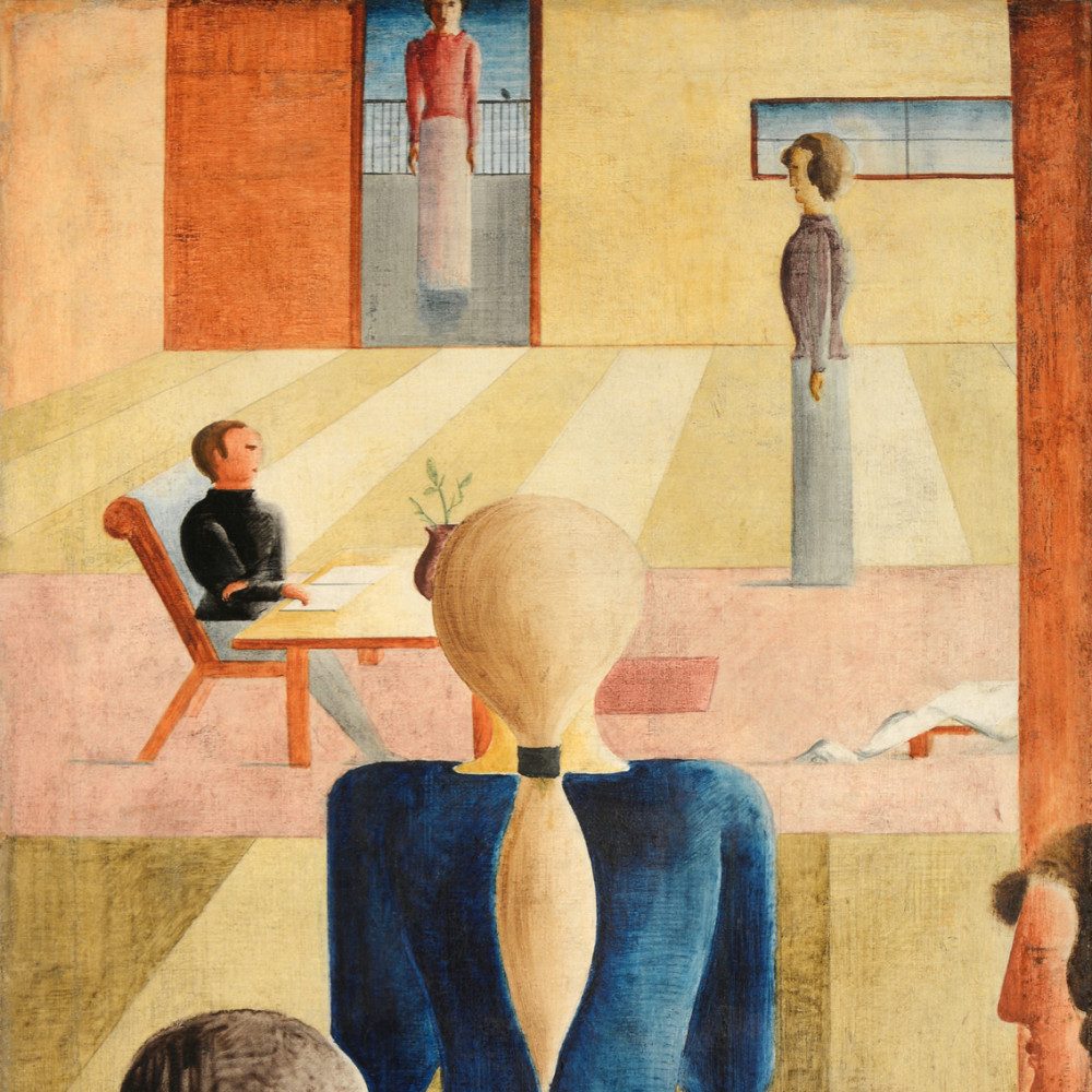 1art1 Poster Oskar Schlemmer Kunstdruck Bild - Die Frauenschule, 1930 (40 x 40 cm)