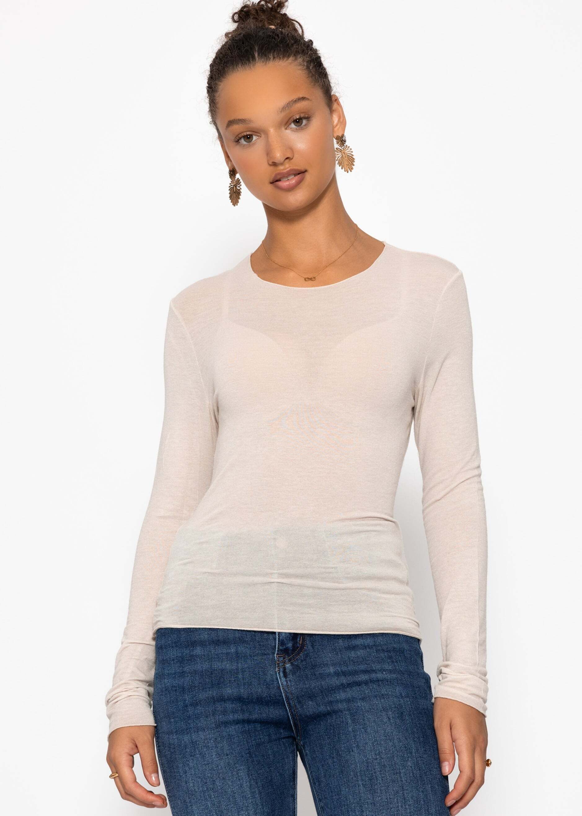 SASSYCLASSY Langarmshirt Langarmshirt Damen mit Rollkragen günstig online kaufen