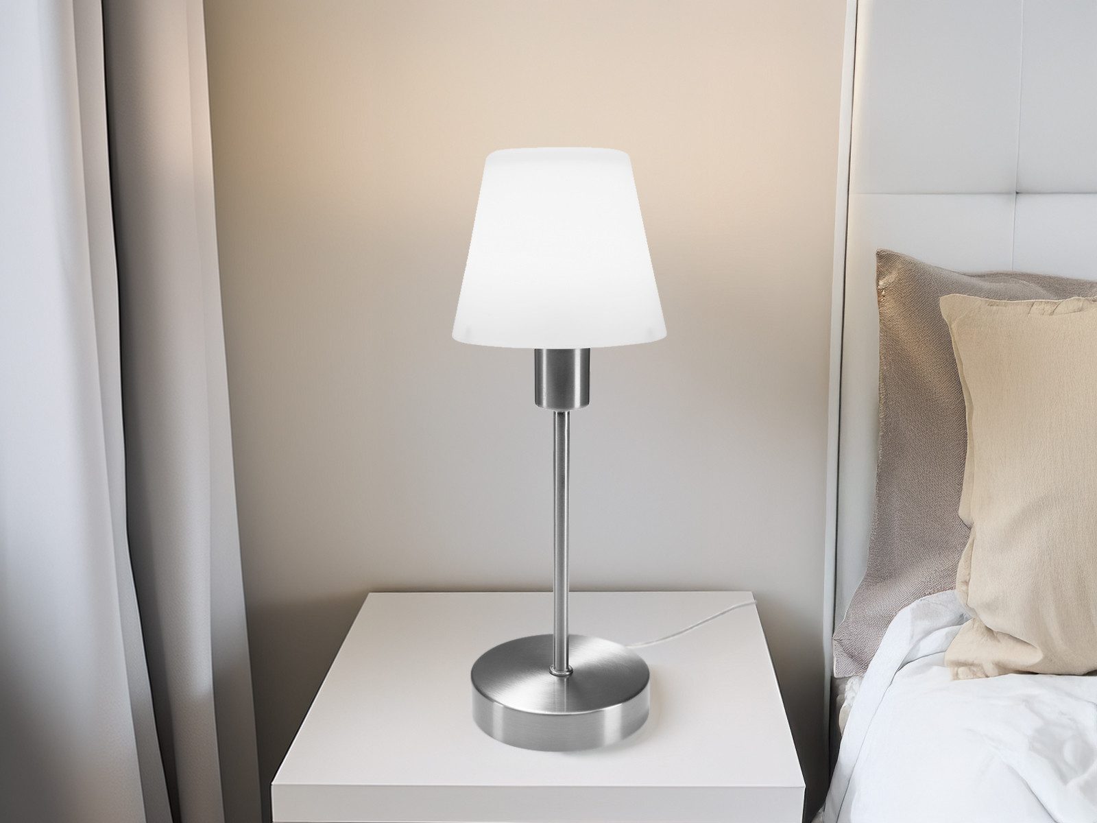 meineWunschleuchte Tischleuchte, Dimmfunktion, LED wechselbar, Warmweiß, to günstig online kaufen