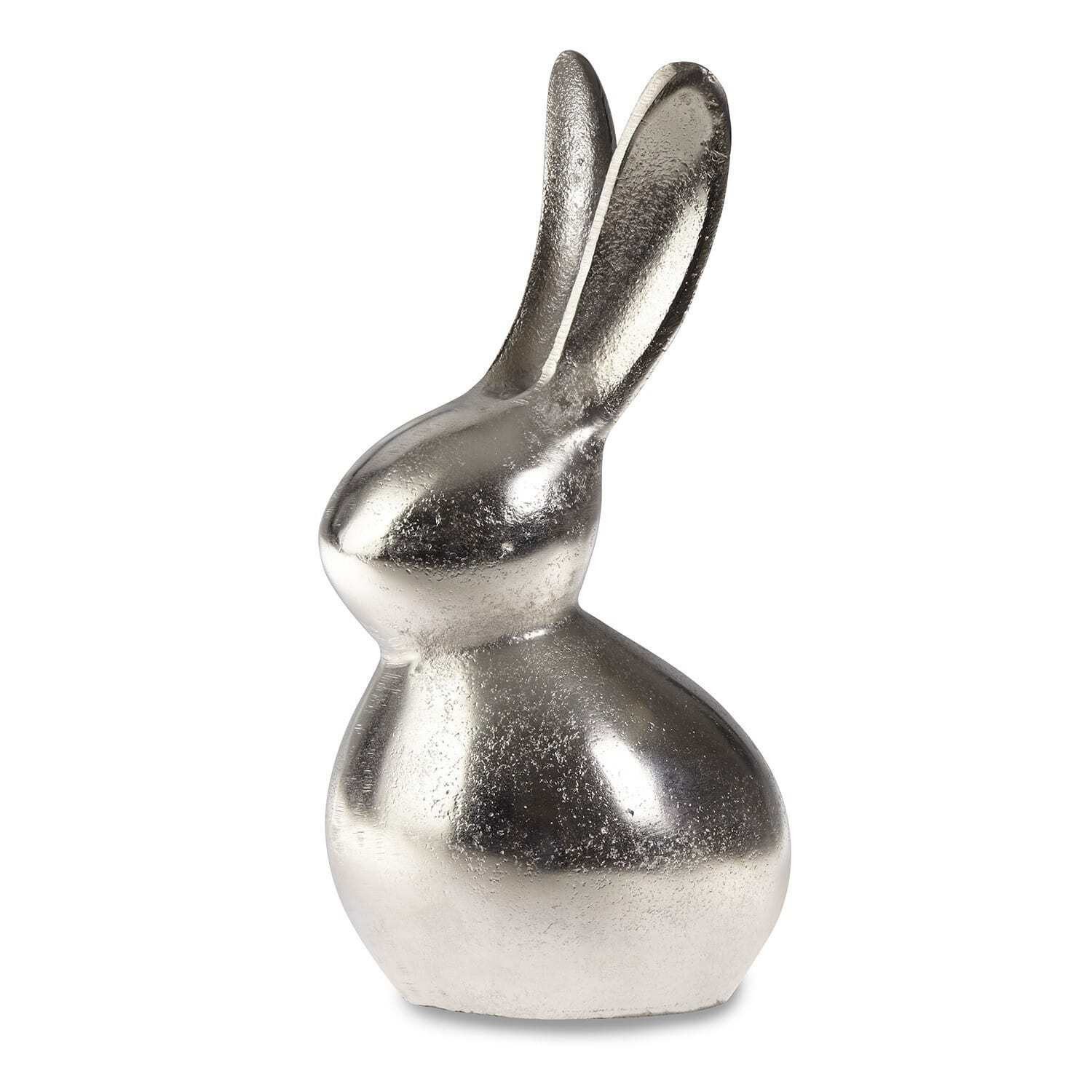 Osterfigur Deko-Hase Benji silber