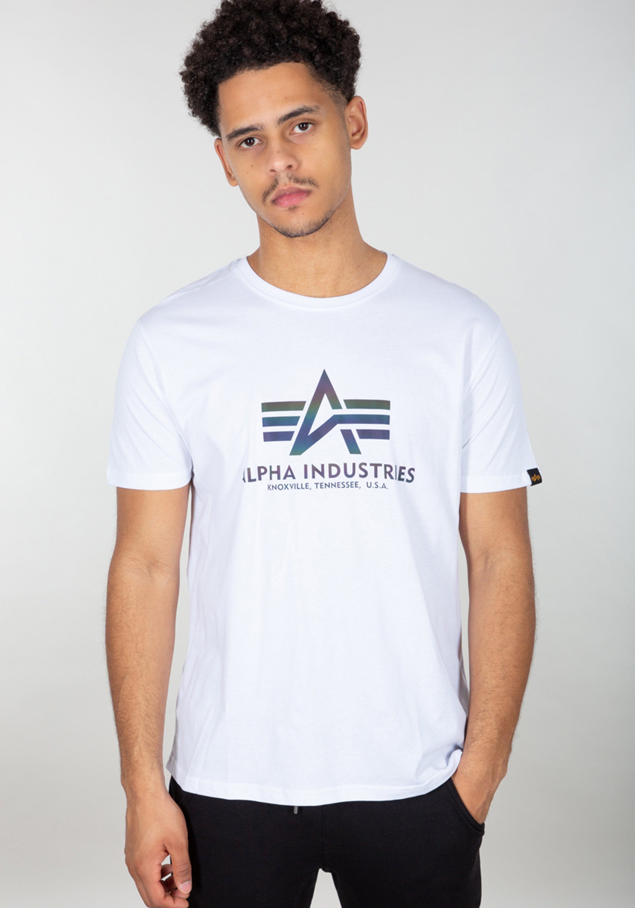 Alpha Industries T-Shirt ALPHA INDUSTRIES Men - T-Shirts Basic T Rainbow Ref.