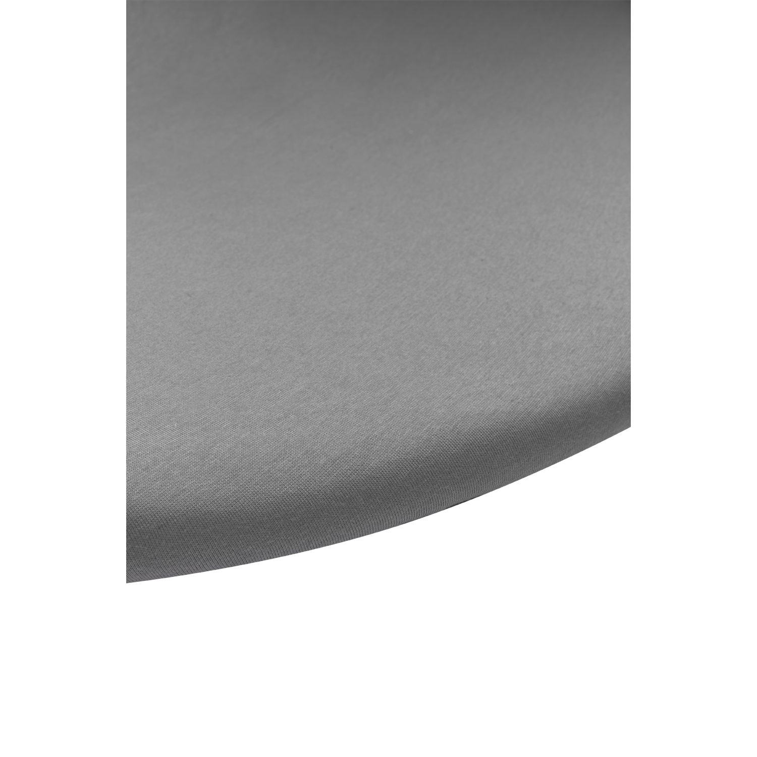 Meyco Baby Spannbettlaken Grey, Jersey, Gummizug: Rundum, (1 Stück), Rond 90/95cm - 1-pack