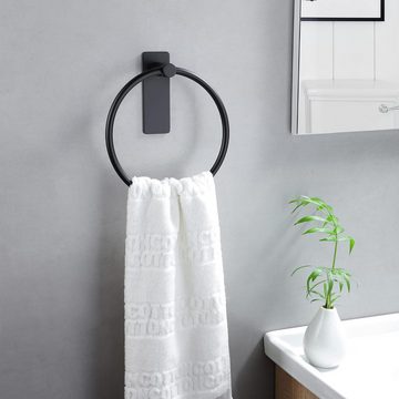 Coonoor Handtuchring Handtuchhalter aus Edelstahl, Ohne Bohren Handtuchstange, Handtuchhalter Ring für Küche und Badezimmer