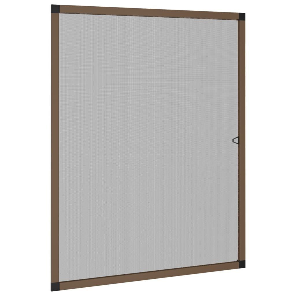 Insektenschutz-Fensterrahmen Insektenschutz für Fenster Braun 80x100 cm