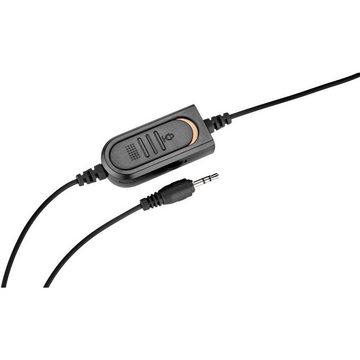 Renkforce 2.5 mm Klinke-Headset mit Spezialbelegung Kopfhörer (Lautstärkeregelung, Mikrofon-Stummschaltung)