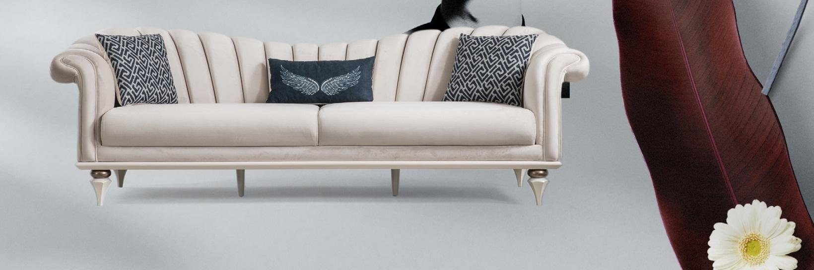 Möbel Modern JVmoebel Sofas Sofa Couch Dreisitzer 3er Couchen Italien Sofa Polster