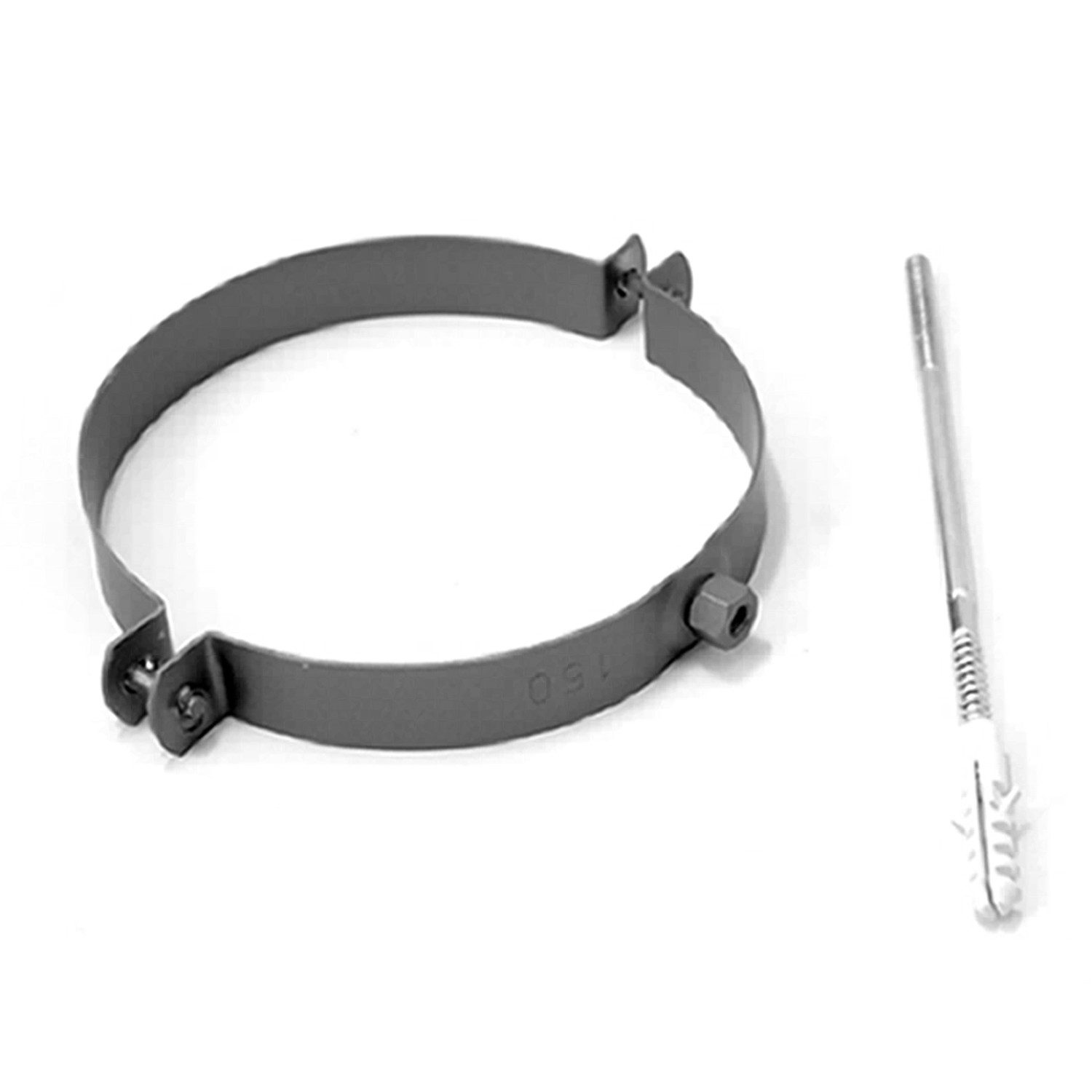 Raik Ofenrohr Raik Rauchrohr Ofenrohr 160mm - Rohrschelle gussgrau, Rohrschelle