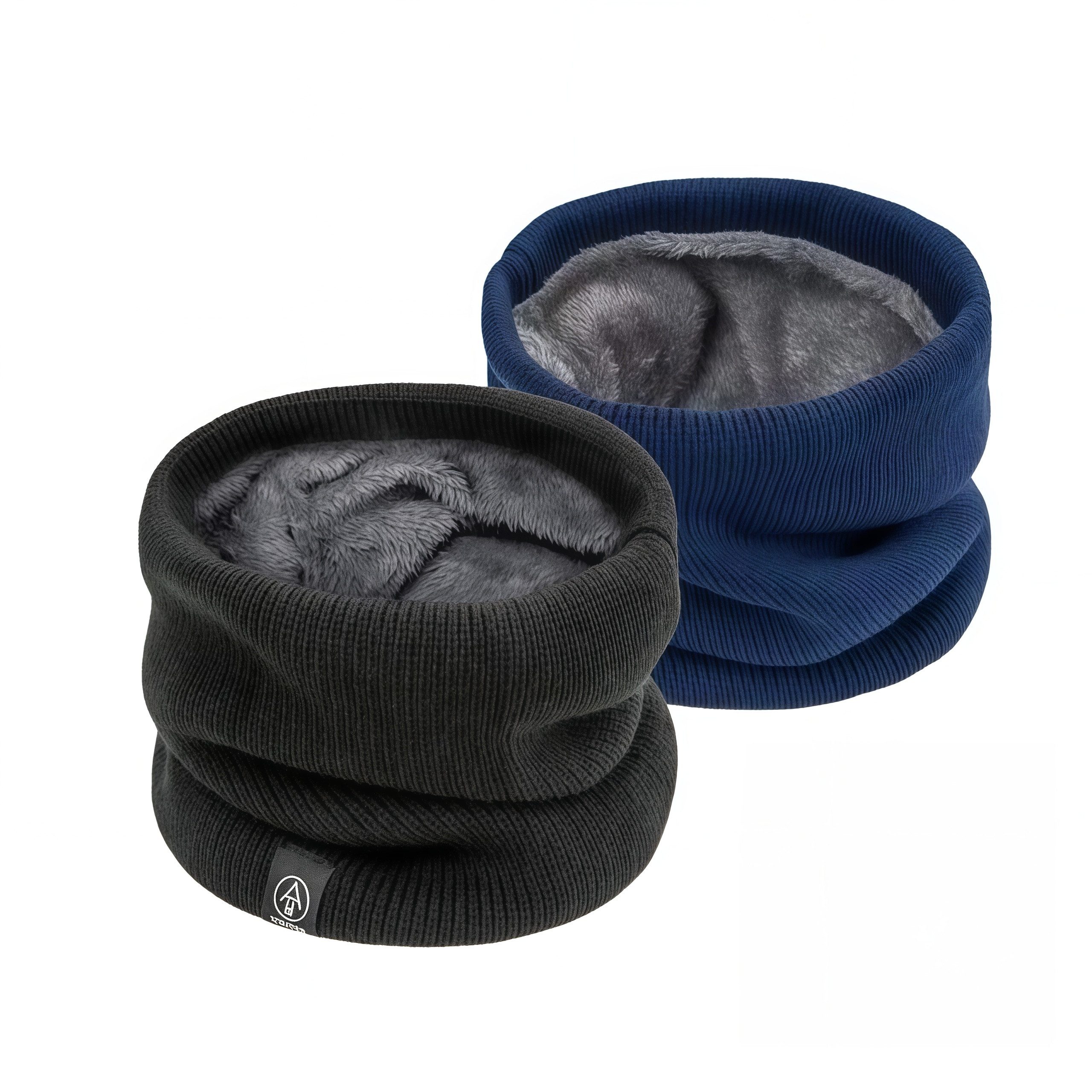 FOUORTUNATE-BEE Loop Kinder-Winterschal 2-teilig, warm und winddicht für Hals und Gesicht