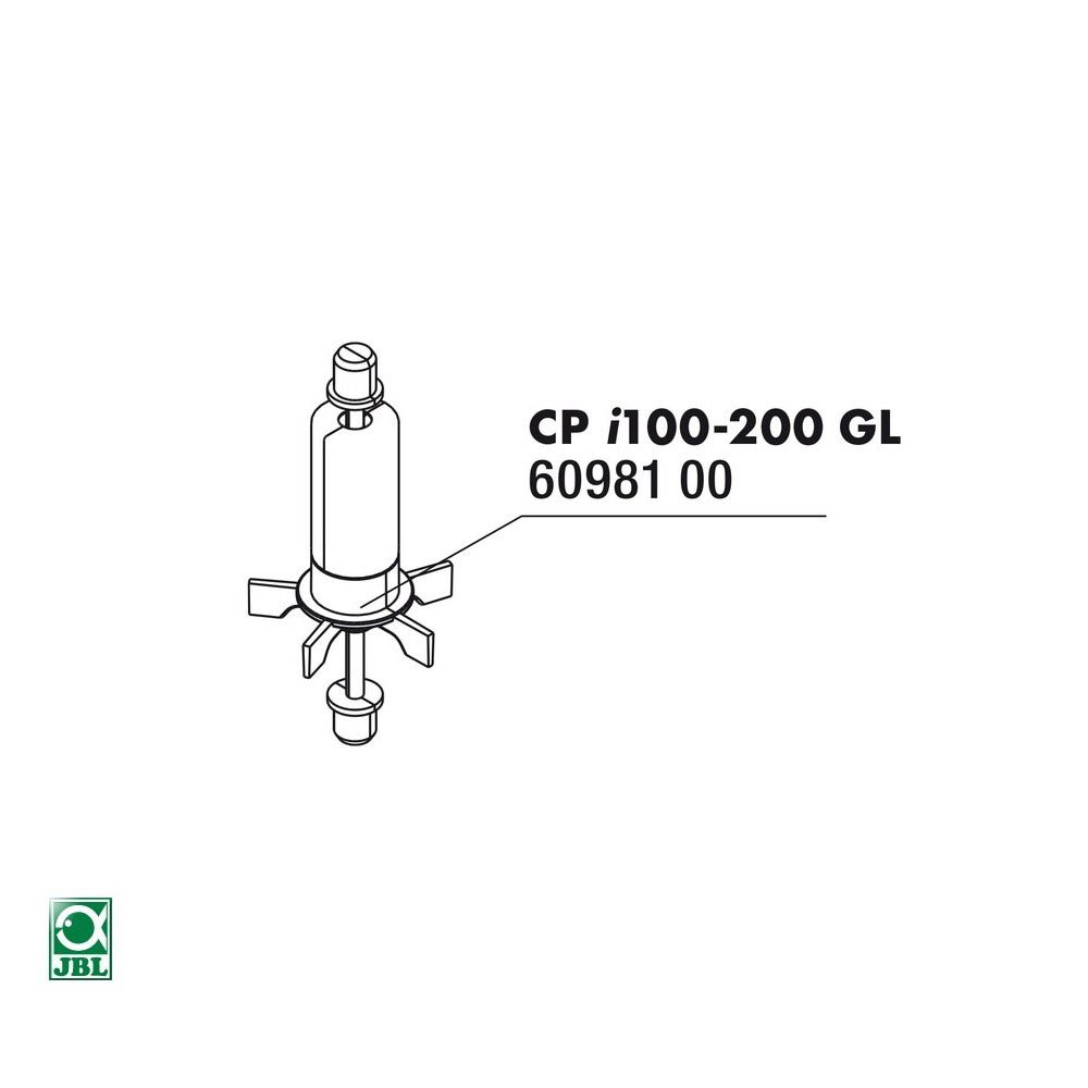 Aquariumfilter Ersatzteil CP i_gl 100/200 Rotor-Set
