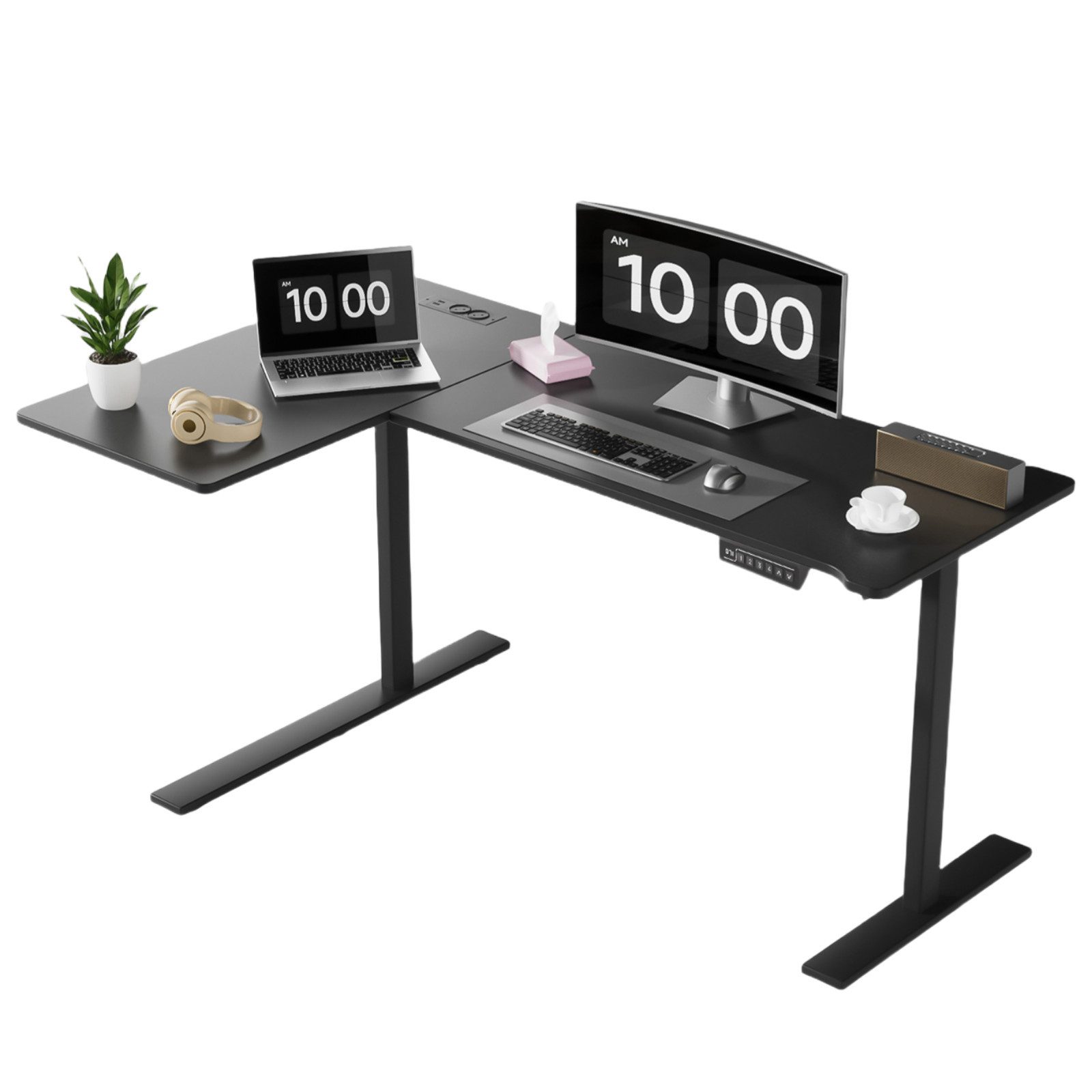 BBWL Computertisch Elektrischer höhenverstellbarer Schreibtisch mit 15 mm P günstig online kaufen