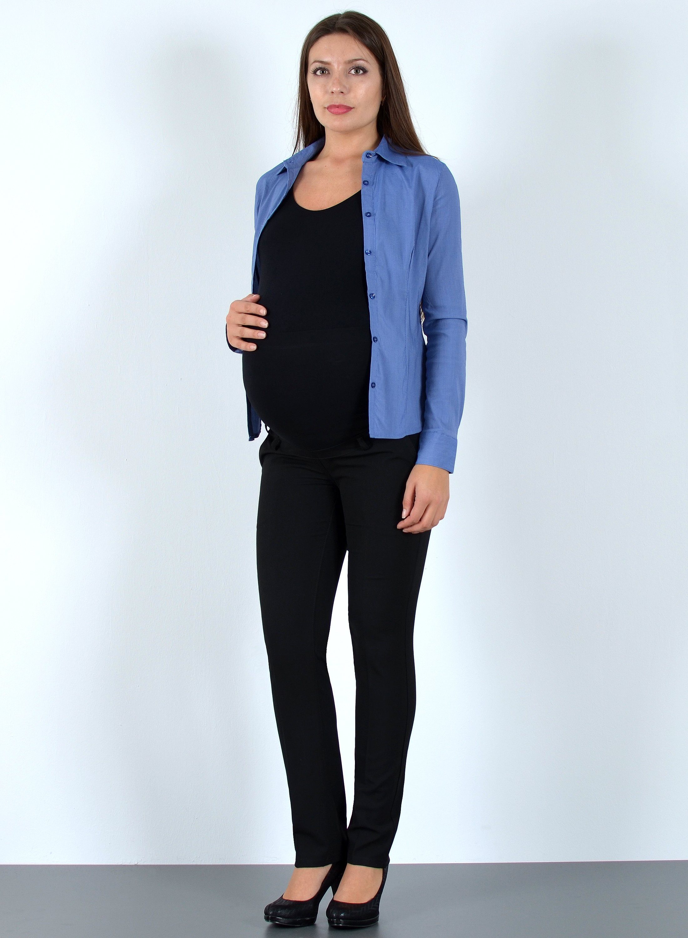 ESRA Umstandshose J490 Umstandsmode Hose Damen Stretch Schwangerschaftshose günstig online kaufen