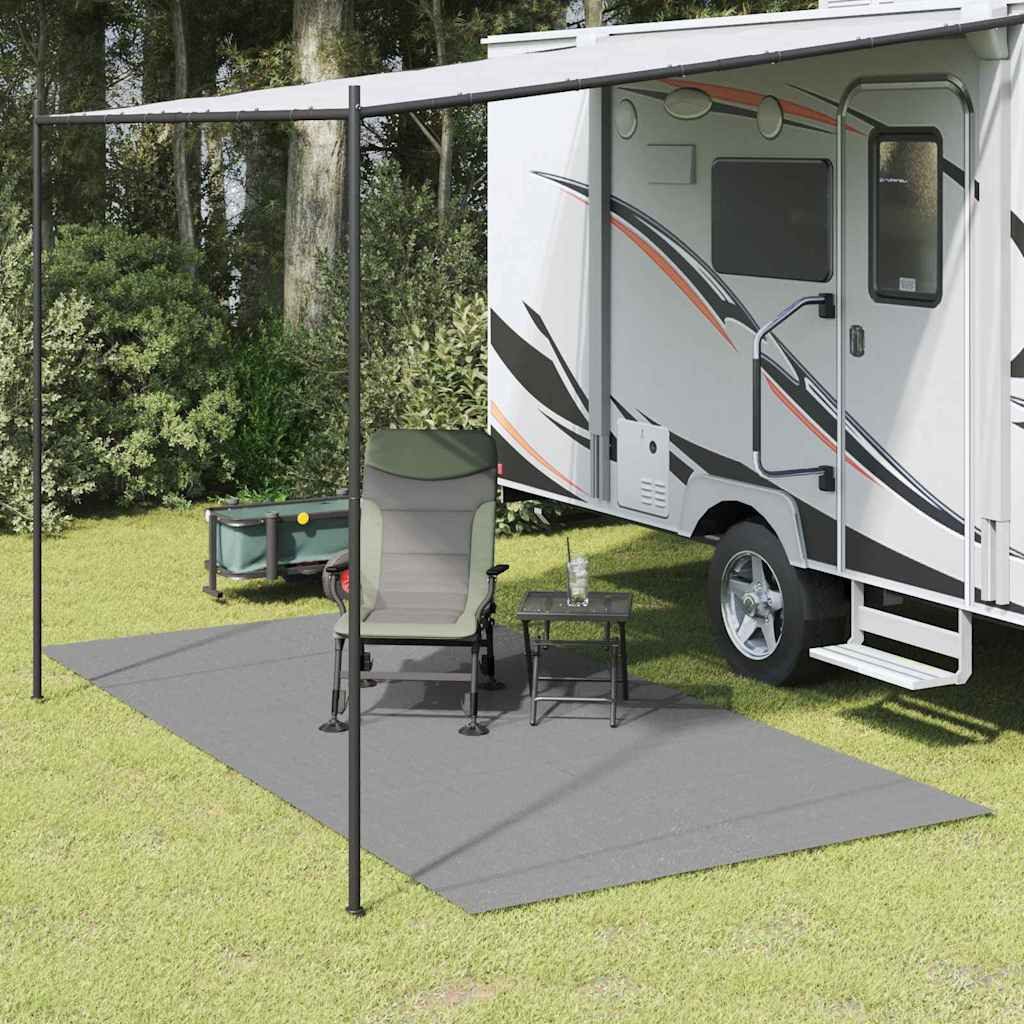 vidaXL Zeltteppiche Zeltteppich Anthrazit 250 x 250 cm Polyester, Quadratisch