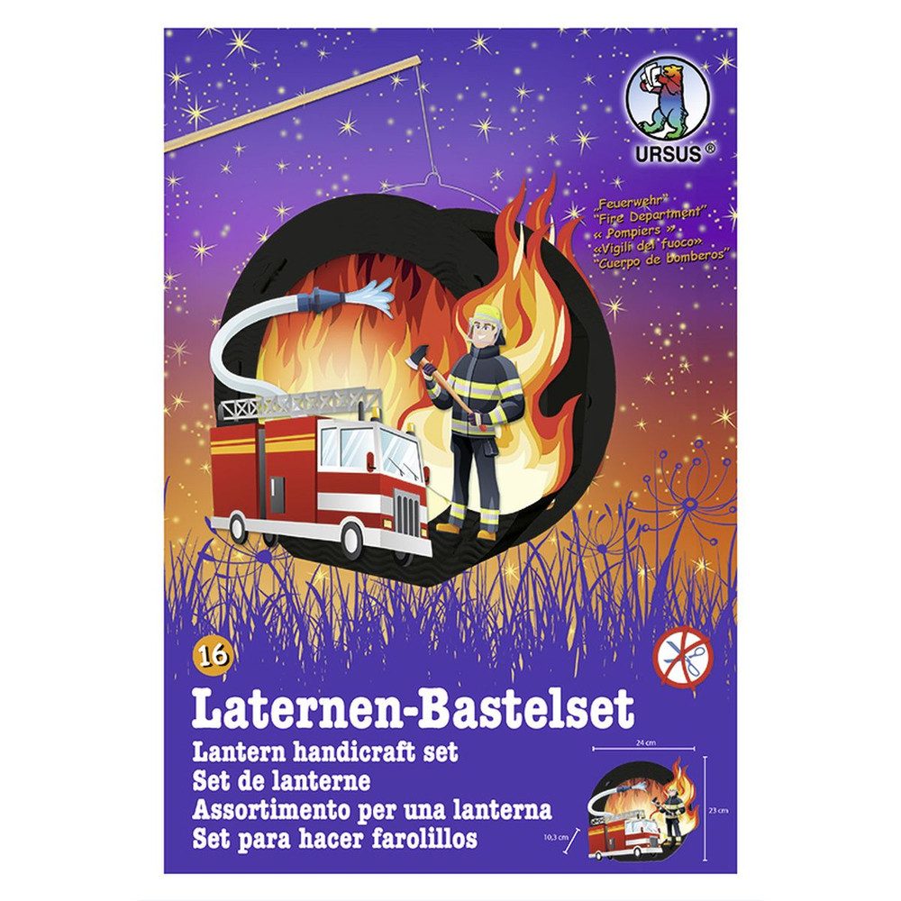 URSUS Umzugslaterne Laternen Bastelset - Feuerwehr