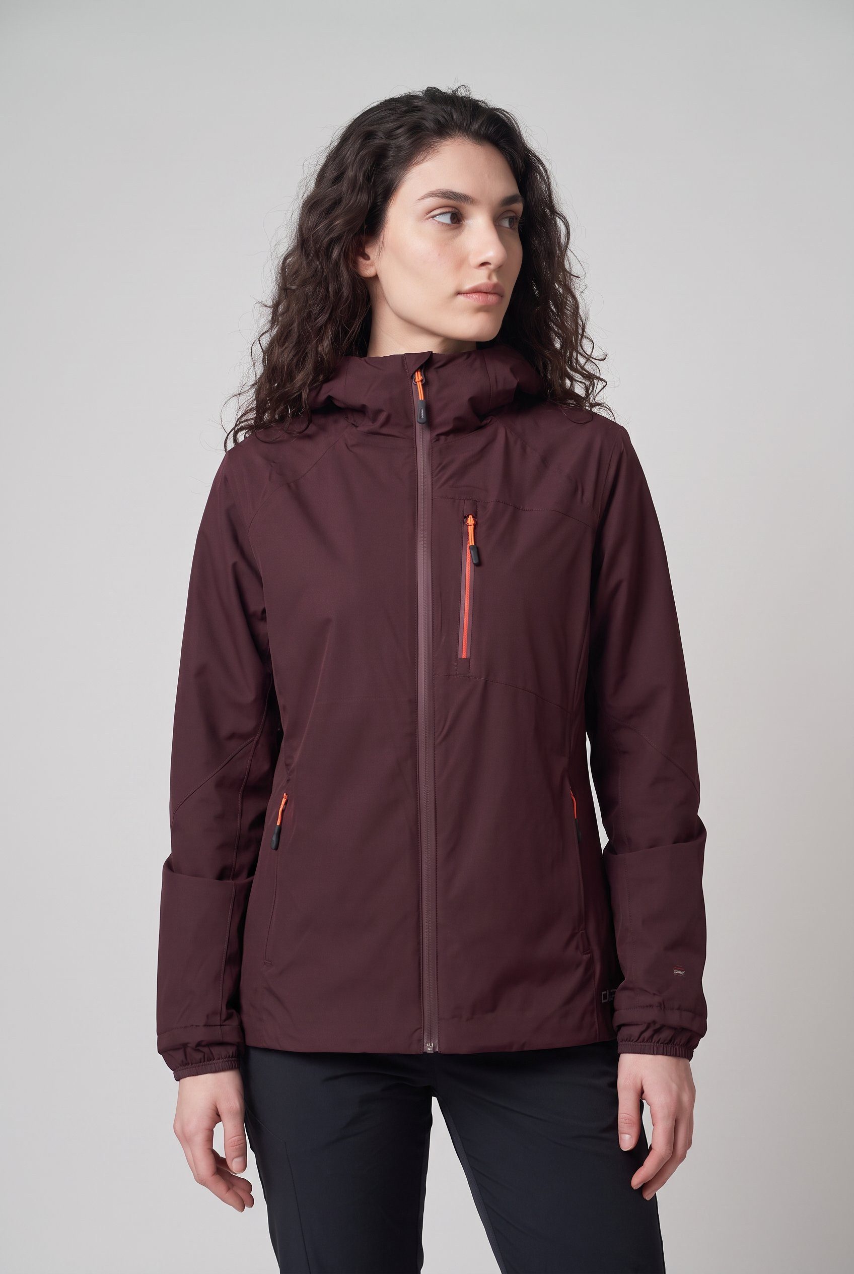 CMP Funktionsjacke WOMAN JACKET FIX HOOD sportliche Optik, mit Kapuze, aus Polyester-Obermaterial