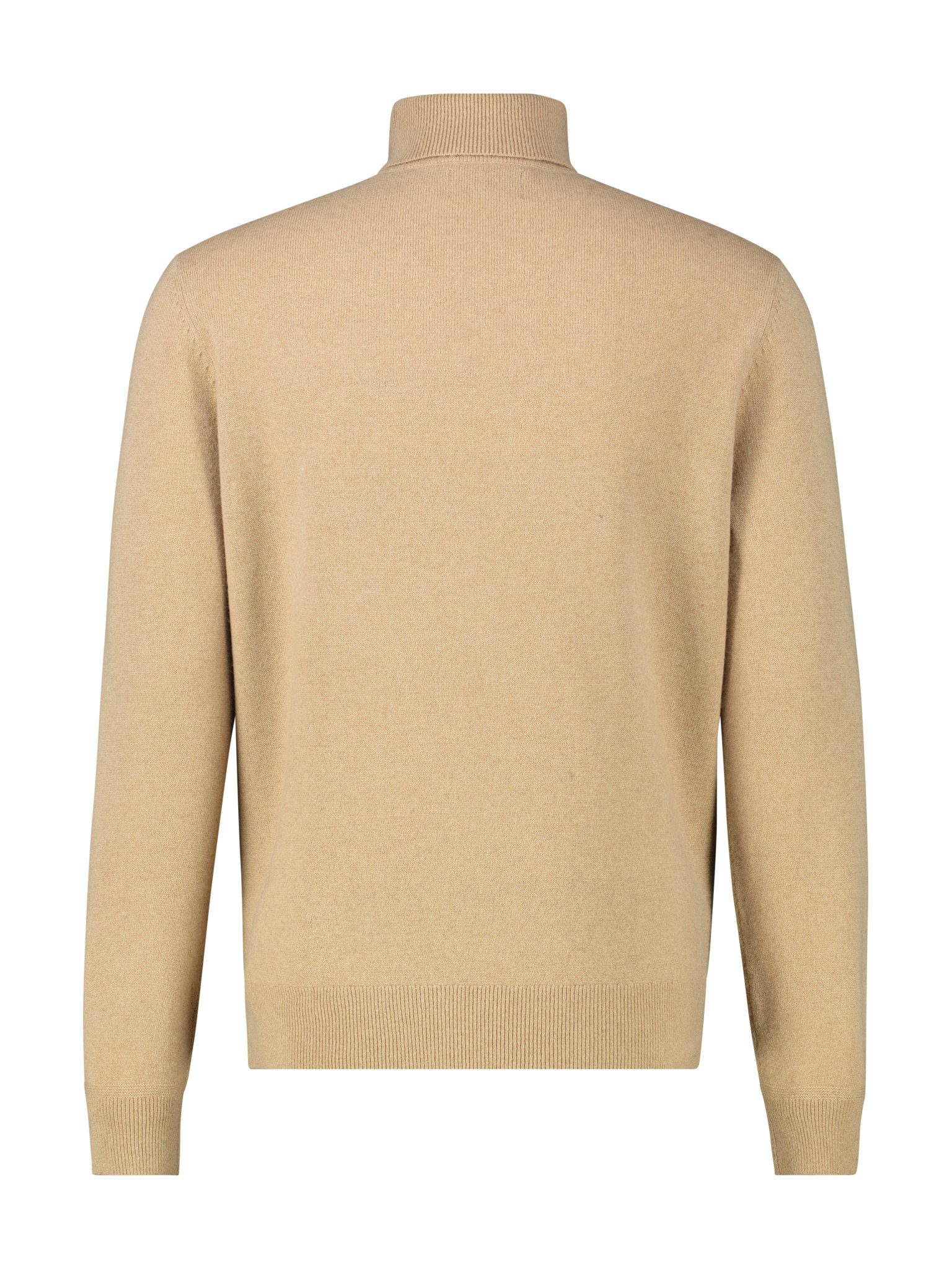 LERROS Rollkragenpullover mit Logo-Stickerei und aus Schurwolle mit Kaschmir