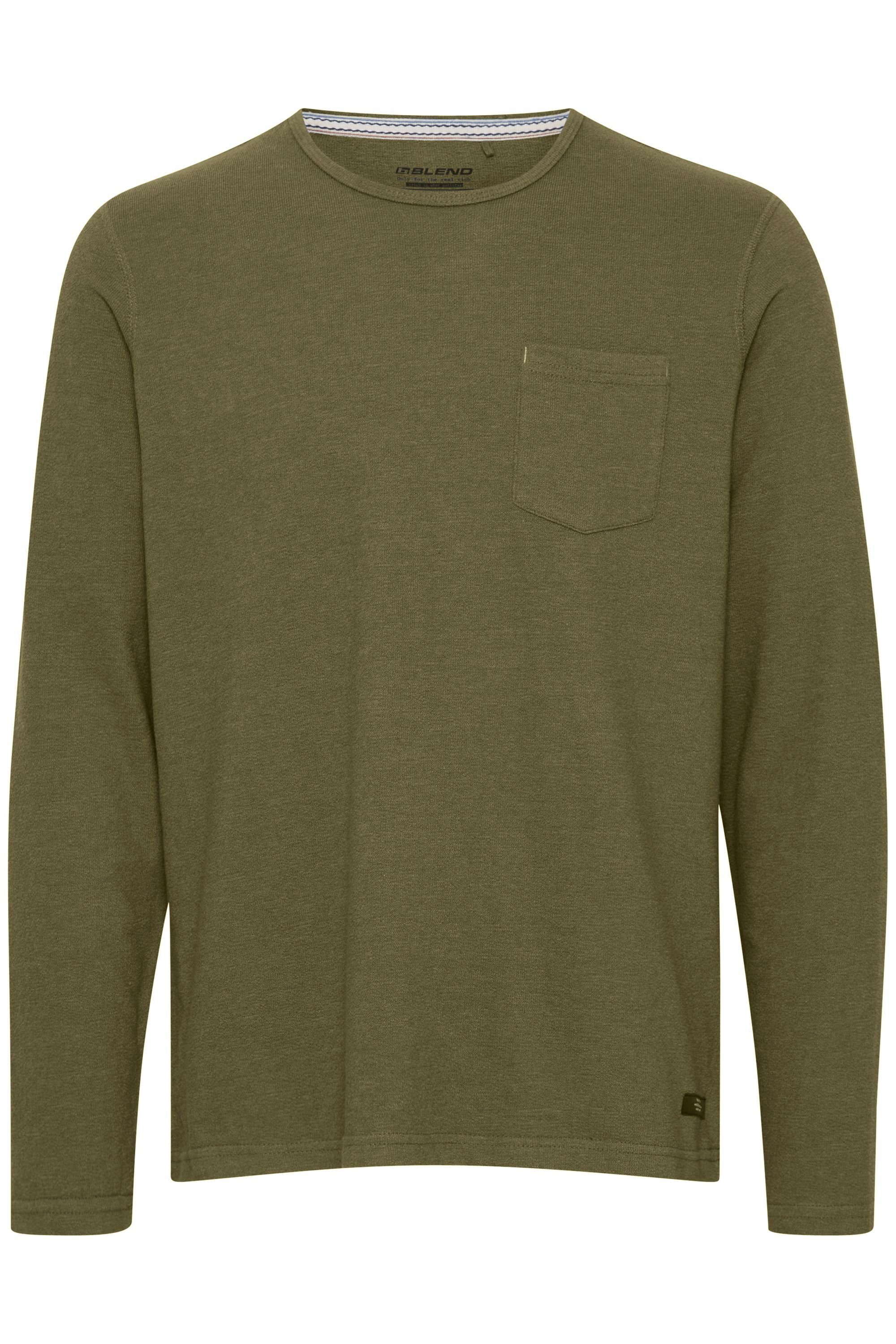Blend Longsleeve BHTee Klassisches Langarmshirt mit Rundhalsausschnitt günstig online kaufen